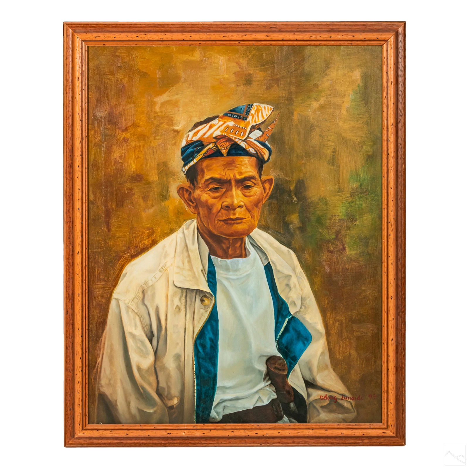 Odong Junaidi b.1959 Indonesian Portrait Painting (1 of 5)