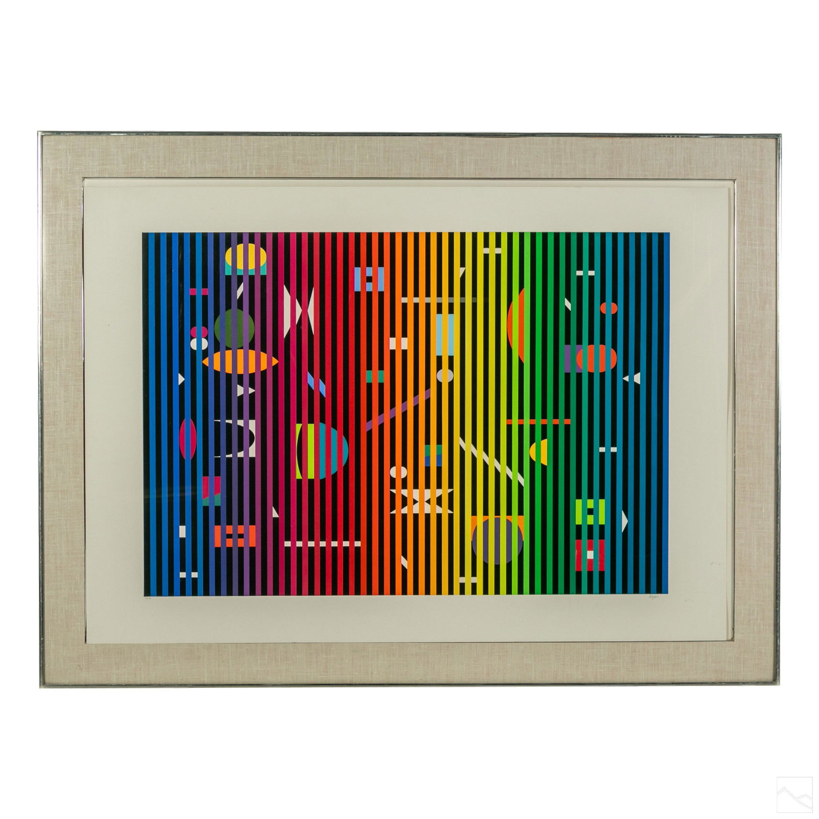 Yaacov Agam b.1928 Signed Modern Op Art Lithograph (1 of 6)