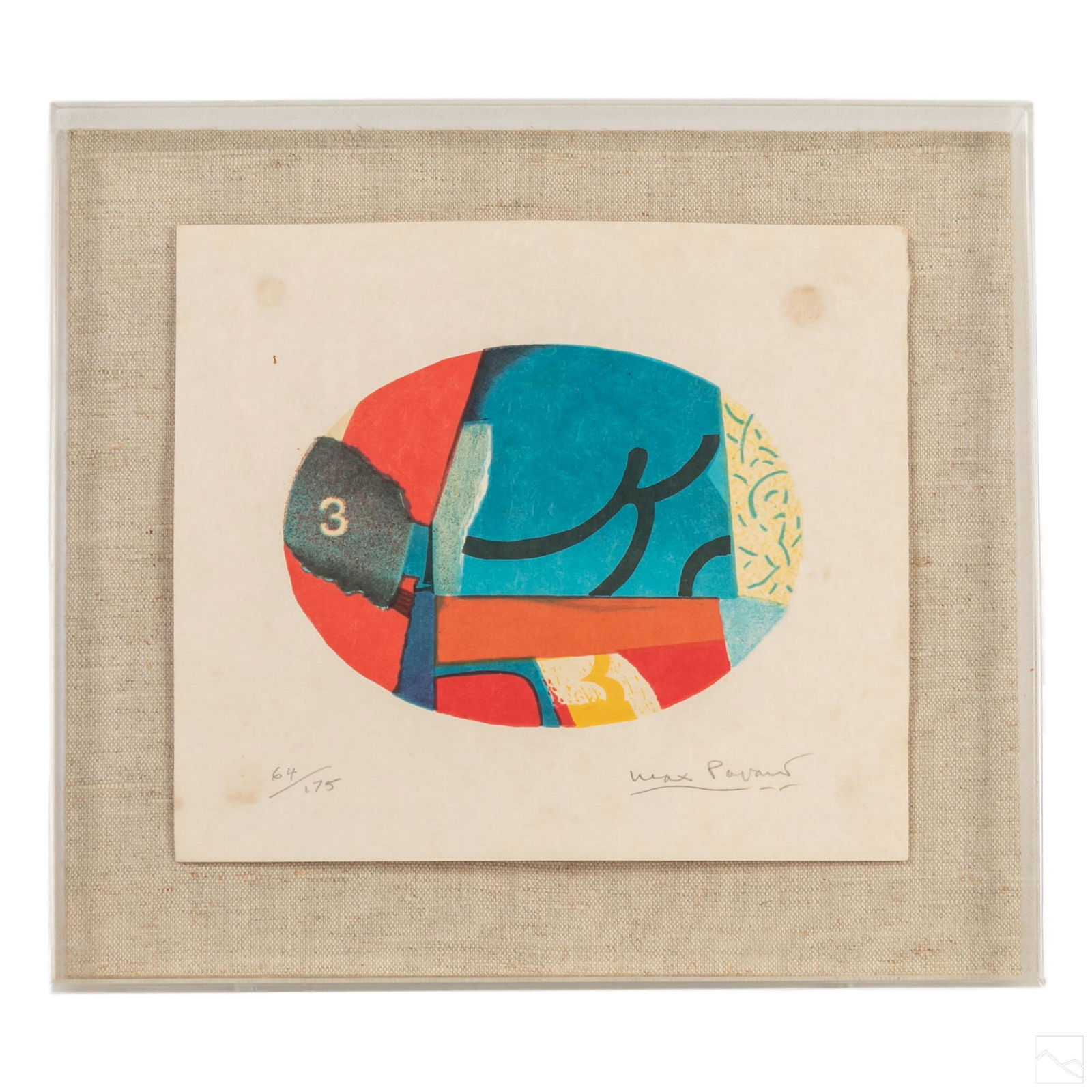Max Papart 1911-1994 Signed Cubist Abstract Litho (1 of 7)