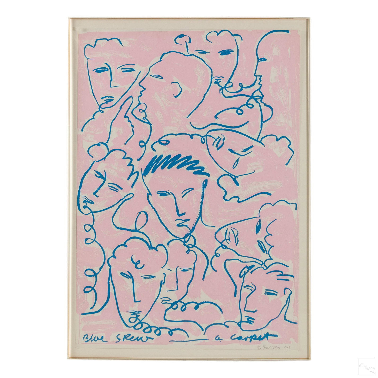 Bruce McLean b.1944 Modern Abstract Figural Litho (1 of 6)
