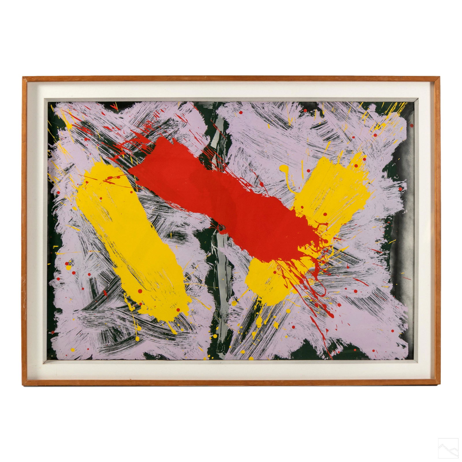 Modern Abstract Expressionism Lithograph Art Print (1 of 4)