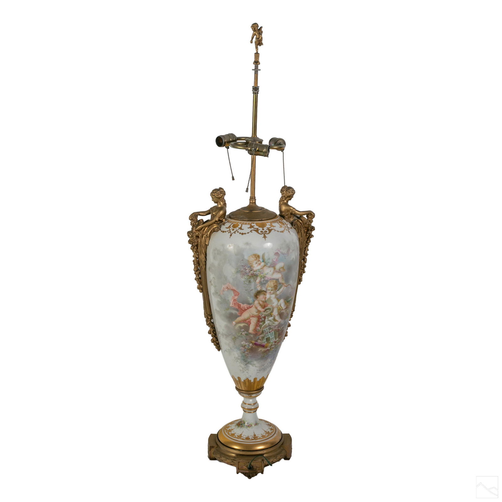 French Sevres Bronze Porcelain Lamp Signed Collot (1 of 7)