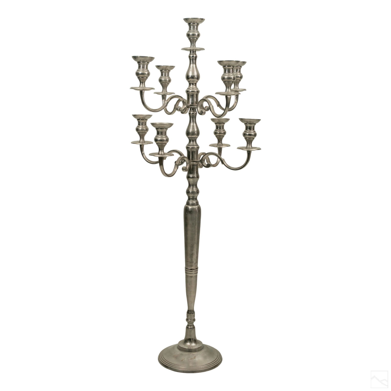Oversized Aluminum Floor Candle Holder Candelabra (1 of 4)