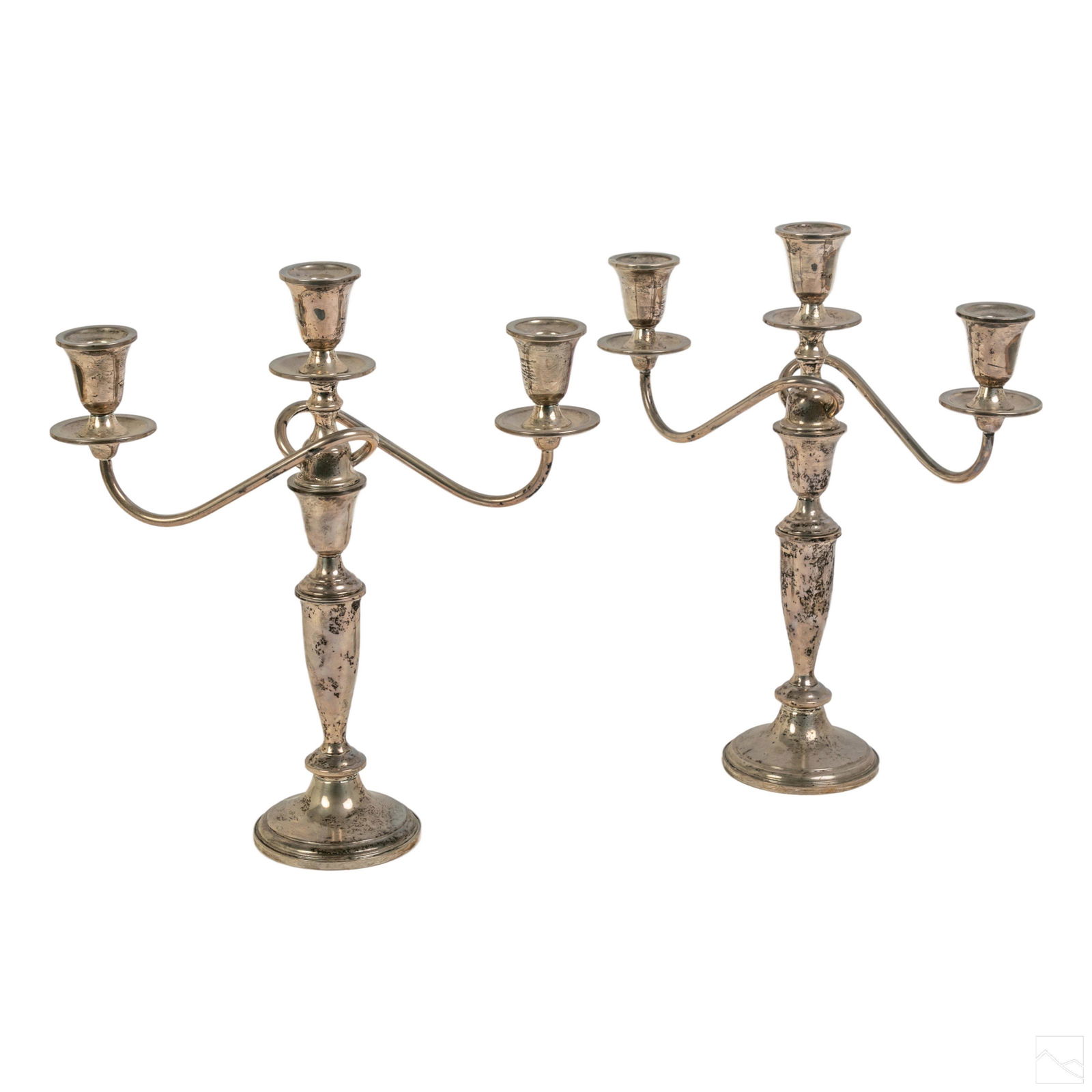 Towle Pair Weighted Sterling Silver Candlesticks (1 of 6)