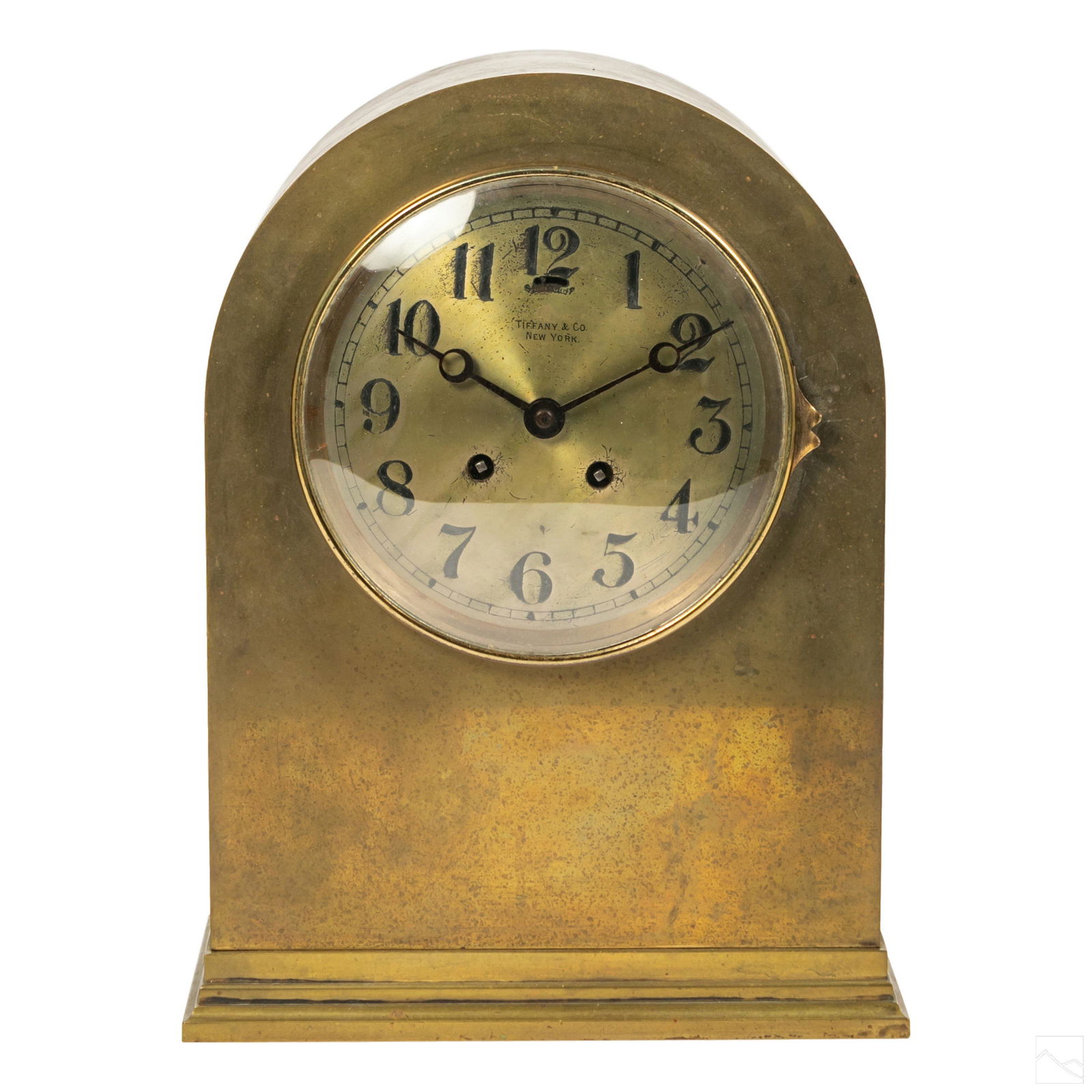 Tiffany & Co. 13" Bronze Chelsea Dome Mantel Clock (1 of 7)