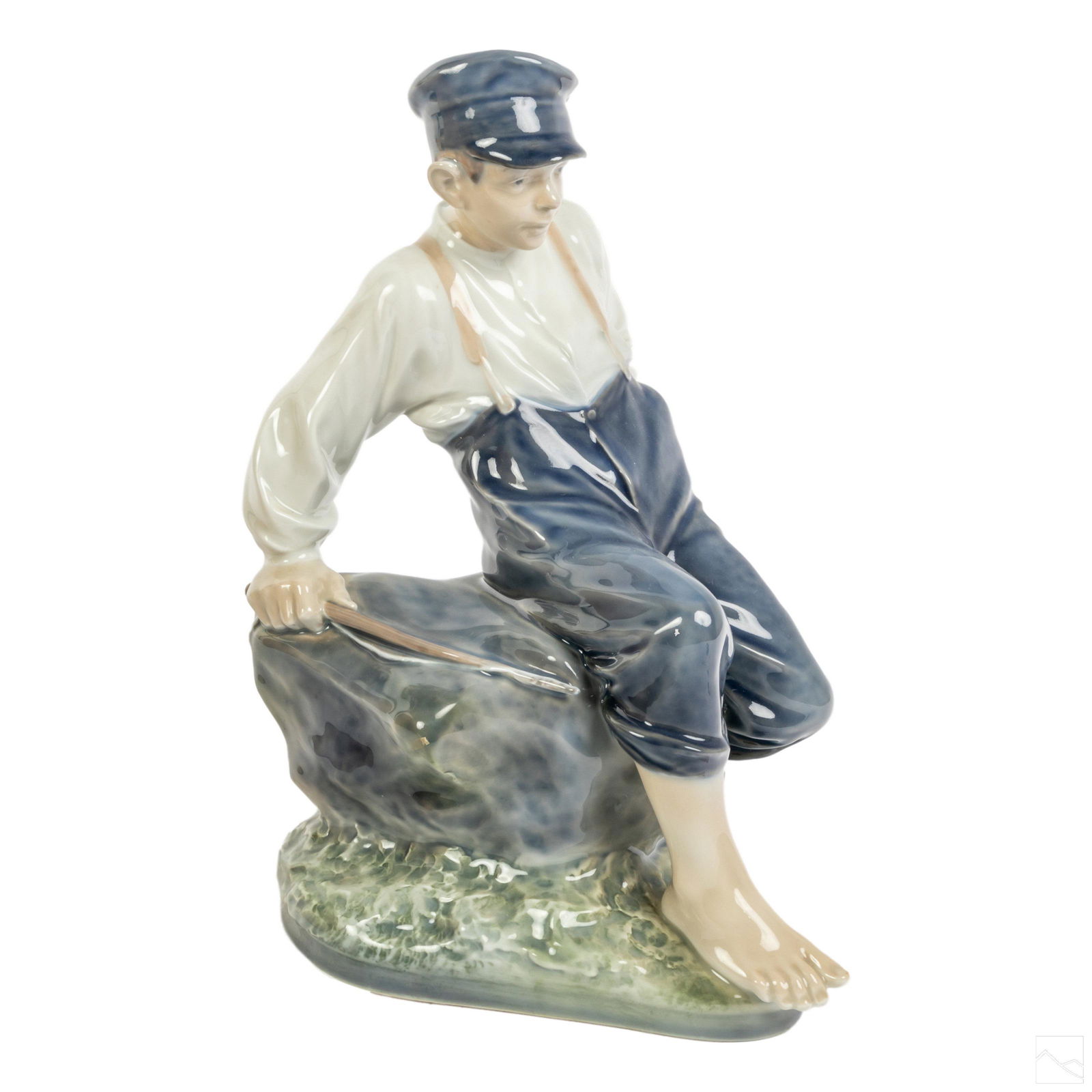 Royal Copenhagen Boy On Rock Figurine Sculpture (1 of 6)