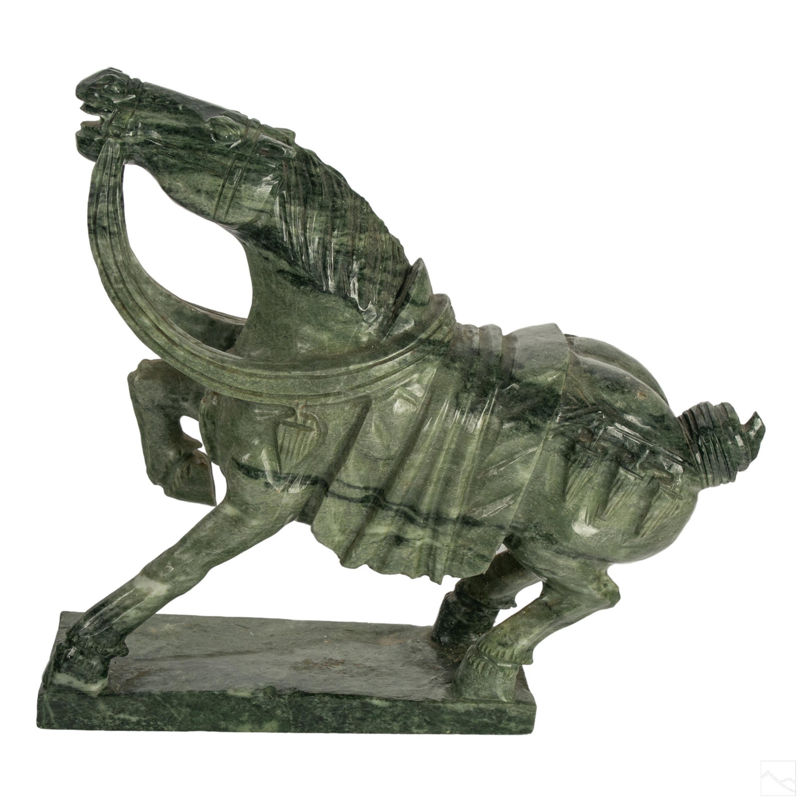 Chinese Jade Stone Tang Horse Figurine Sculpture (1 of 6)