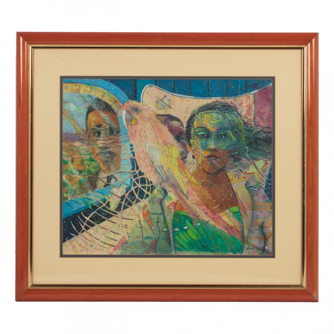 Louis Delsarte 1944-2020 American MM Painting (1 of 6)