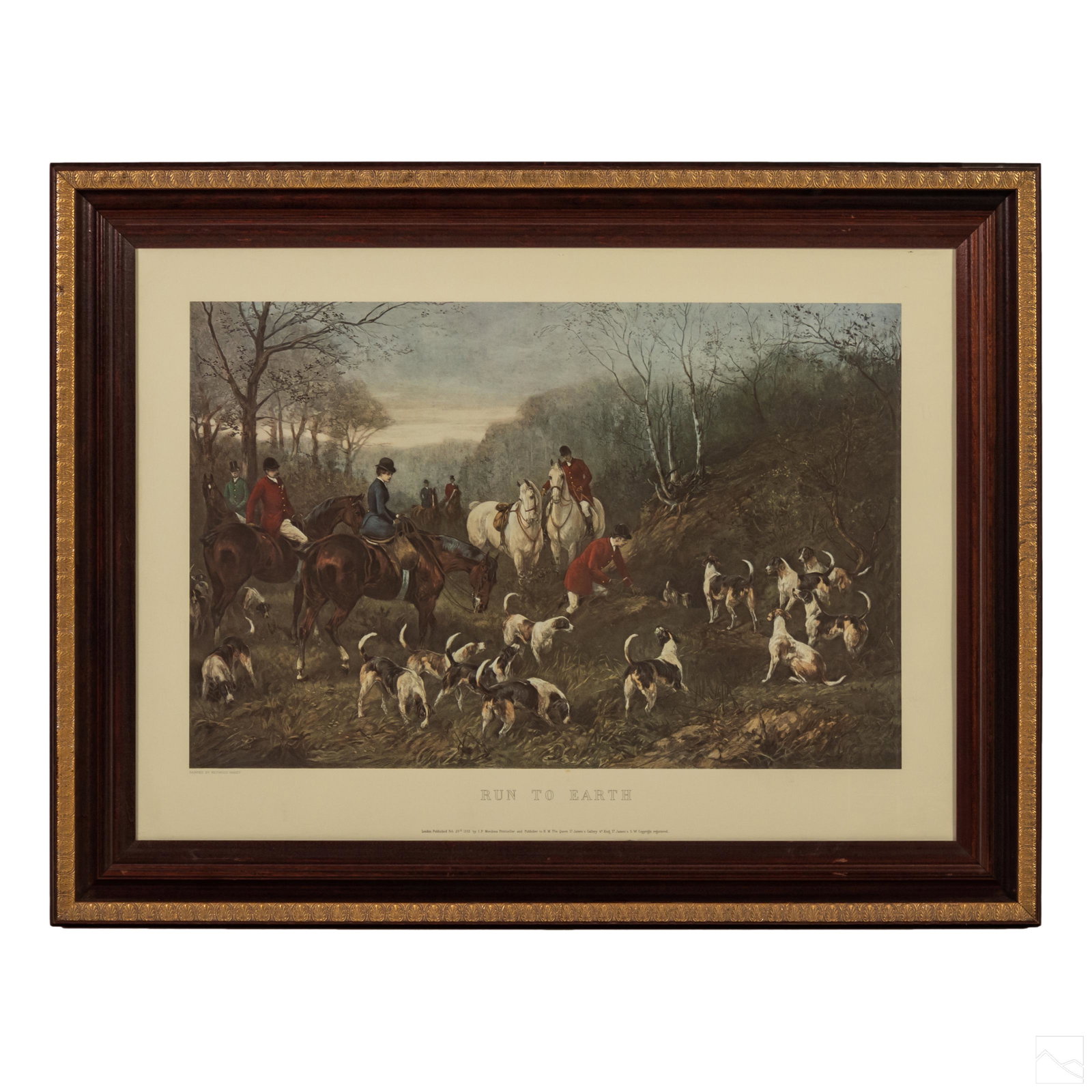 Heywood Hardy Victorian Antique Hunting Engraving (1 of 5)