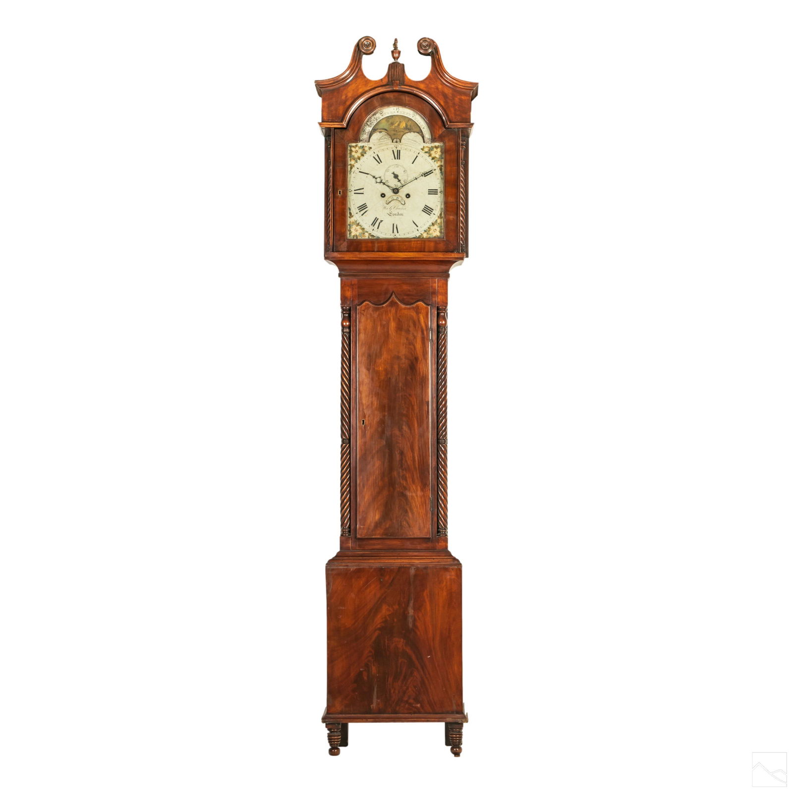 English 19 C. Antique Grandfather Tall Case Clock