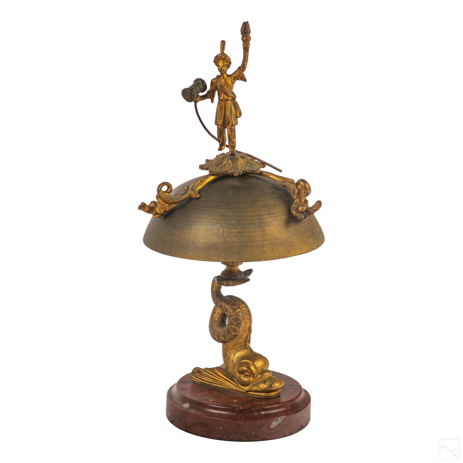 Bronze 13" Antique Hotel Desk Counter Service Bell (1 of 5)