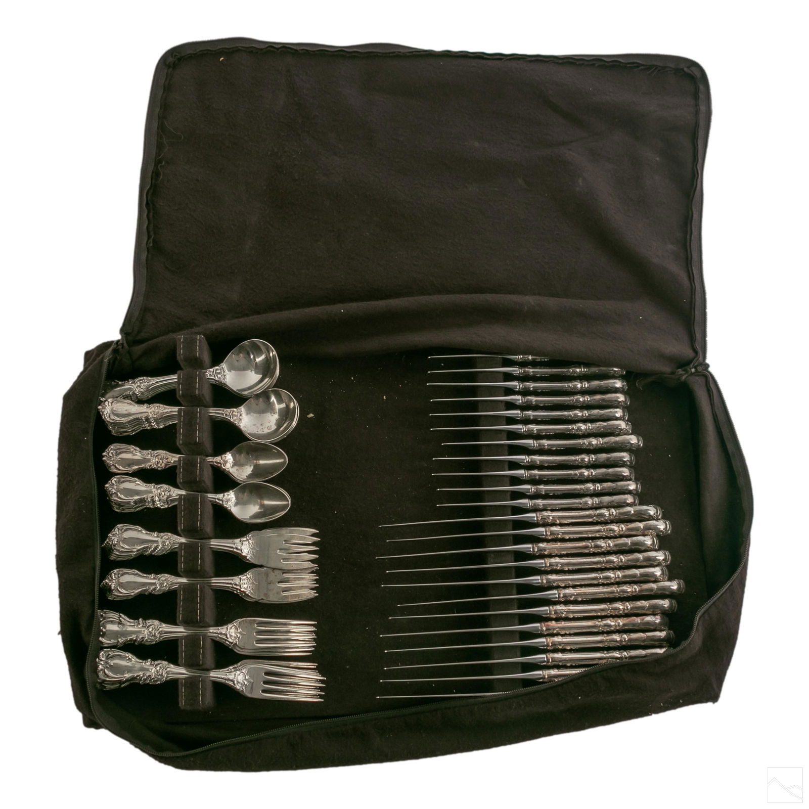 Reed & Barton Burgundy Sterling Flatware 71 PC SET (1 of 5)