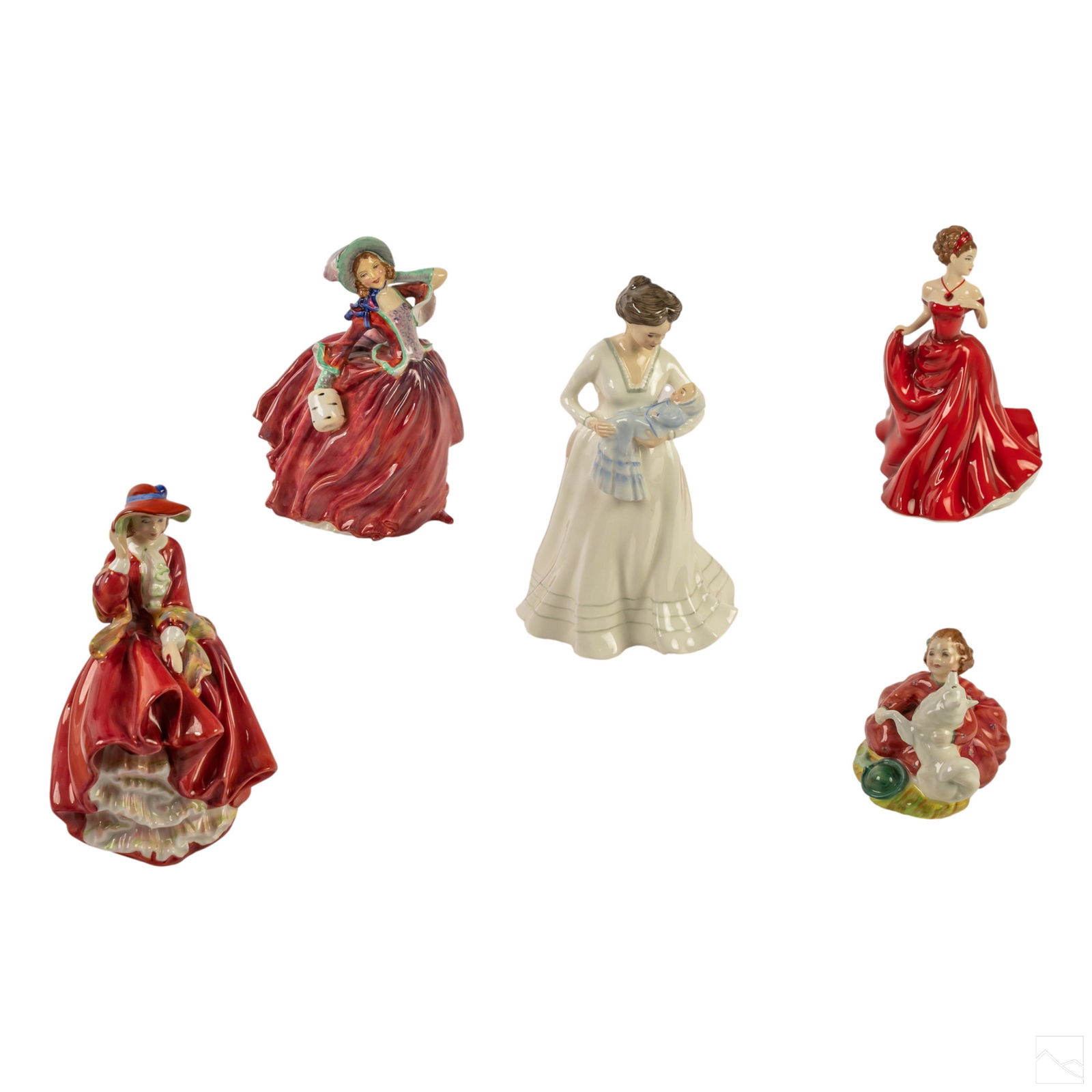 Royal Doulton Glazed English Ceramic Figurines LOT (1 of 15)