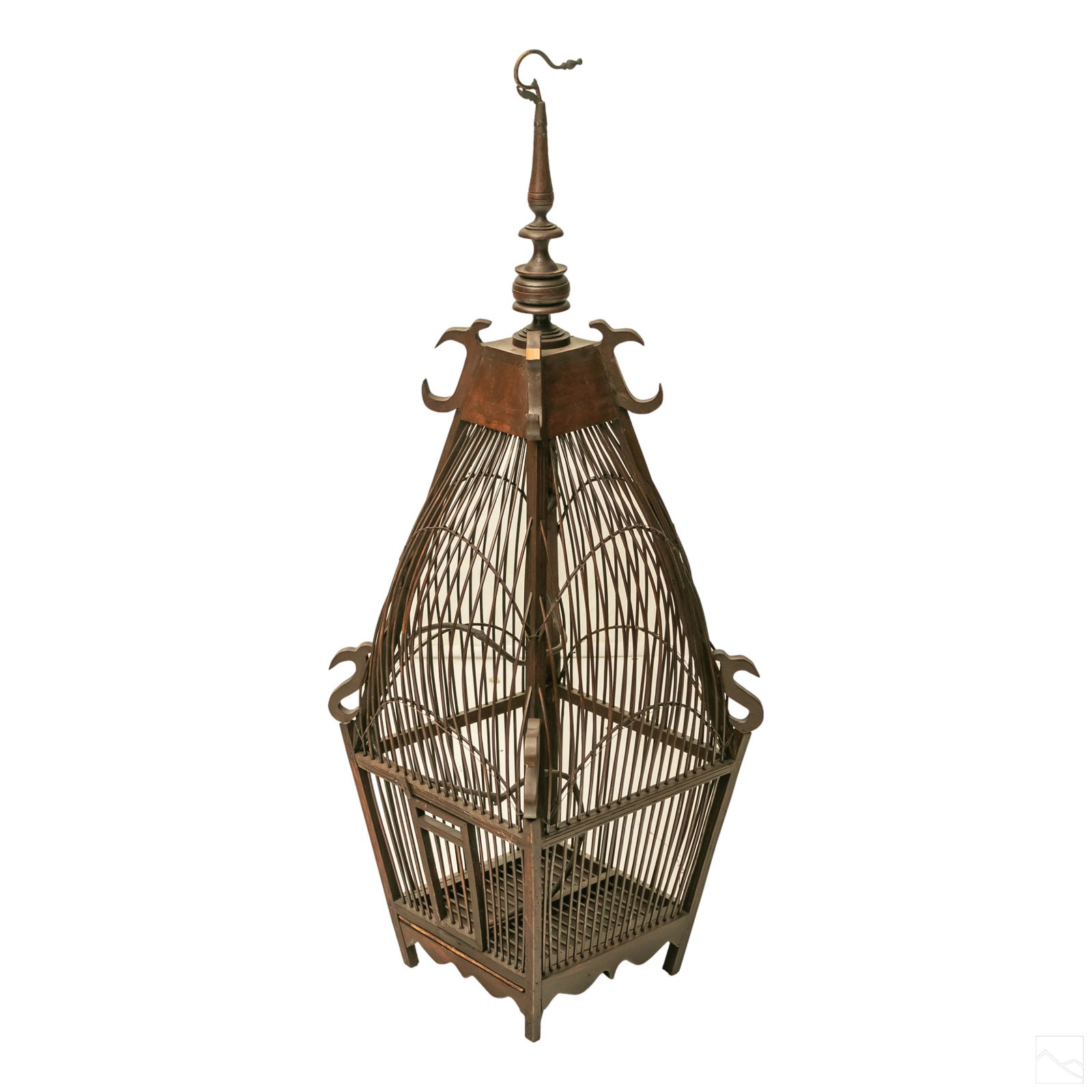 Indonesian Style Bamboo and Wood Bird Finch Cage (1 of 5)