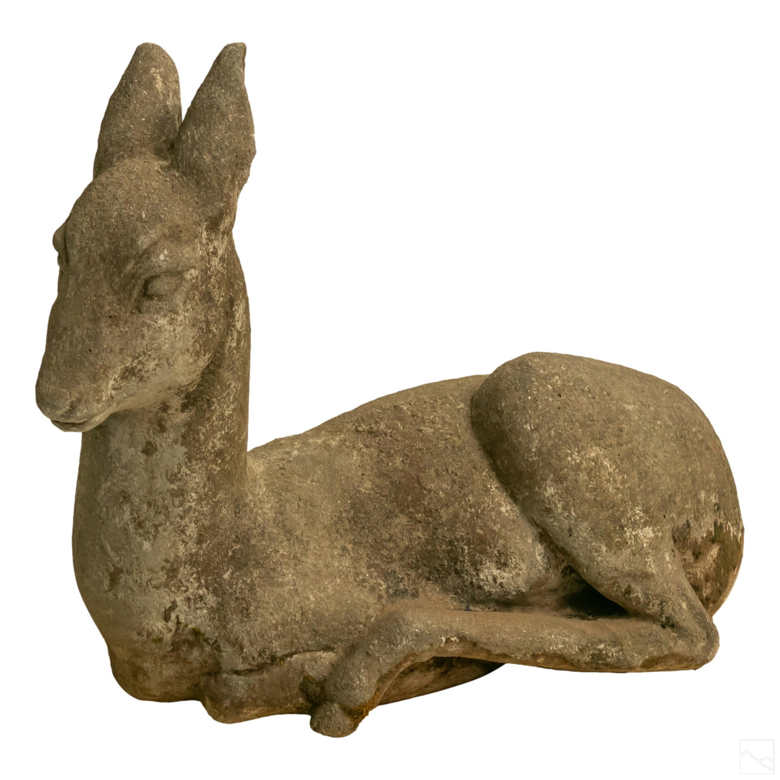 Asian Recumbent 22" Baby Fawn Deer Cast Sculpture (1 of 4)