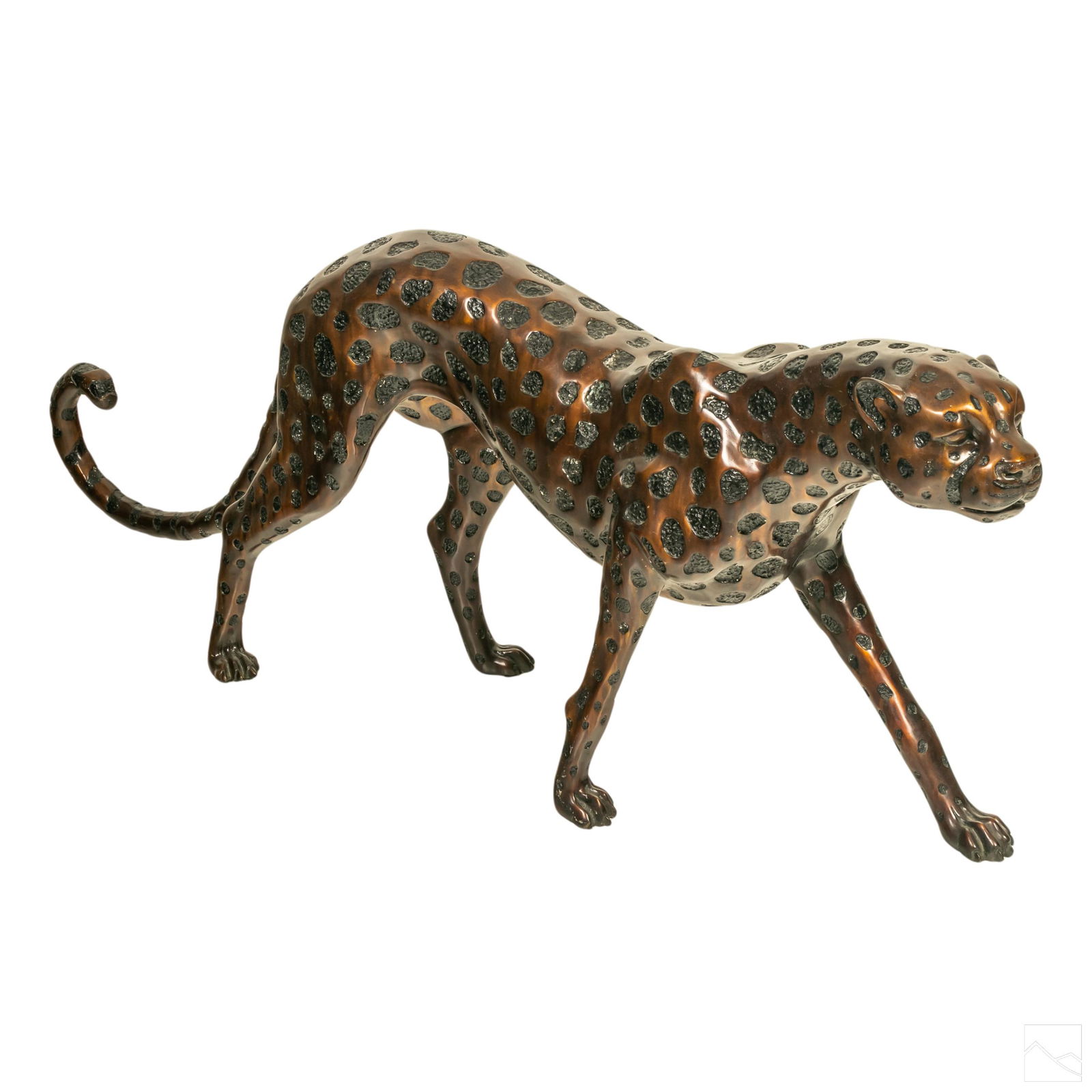 Bronze Life Sized Cheetah Cat Wildlife Sculpture (1 of 4)