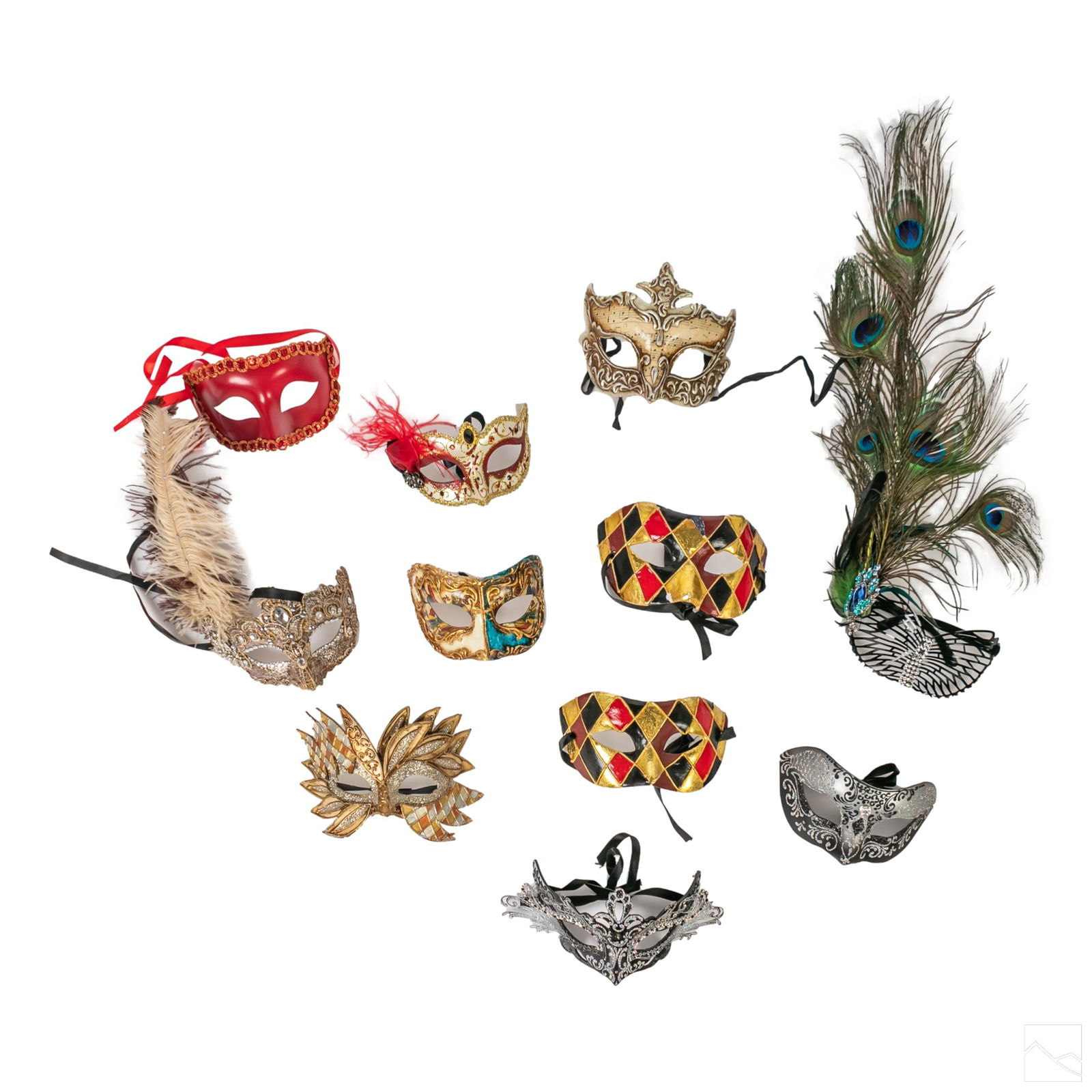 LOT of 11 Carnival Venice Festival Masquerade Mask (1 of 6)