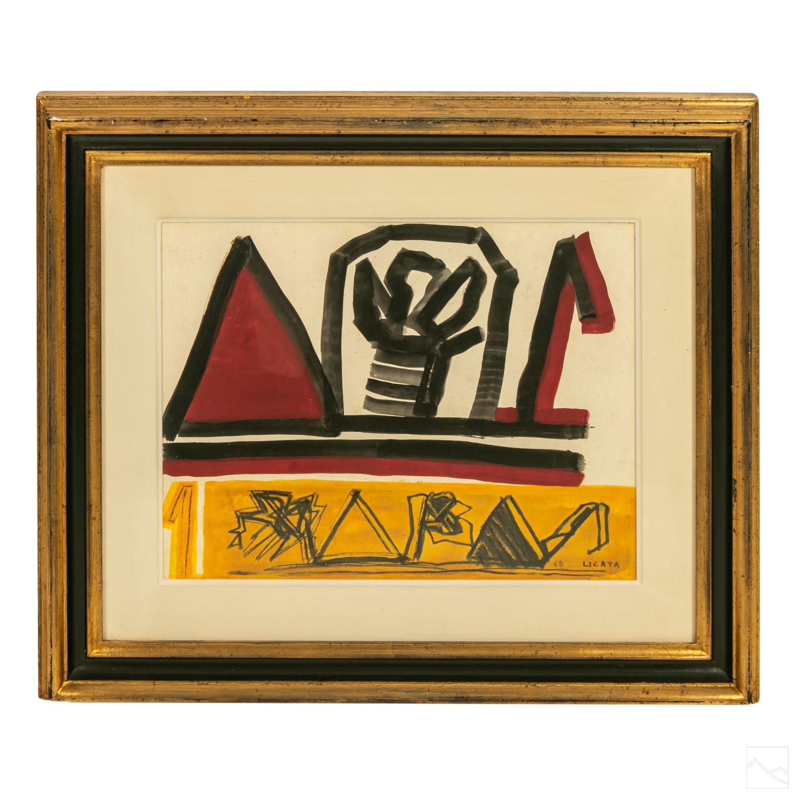 Riccardo Licata 1929-2014 Modern Abstract Painting (1 of 6)