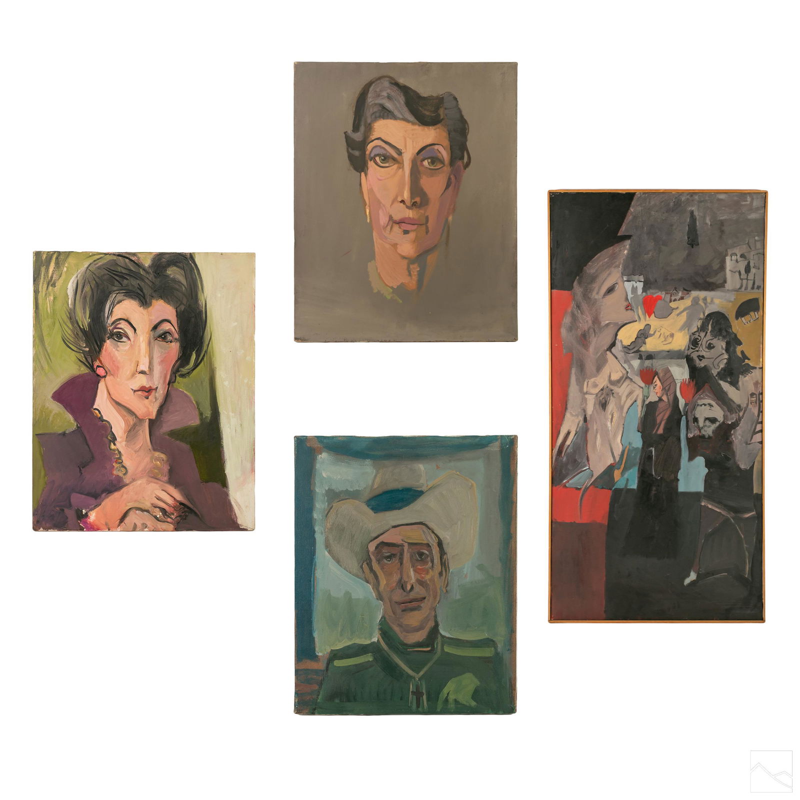 Harvey Parks 1948-2017 Expressionism Paintings LOT (1 of 14)