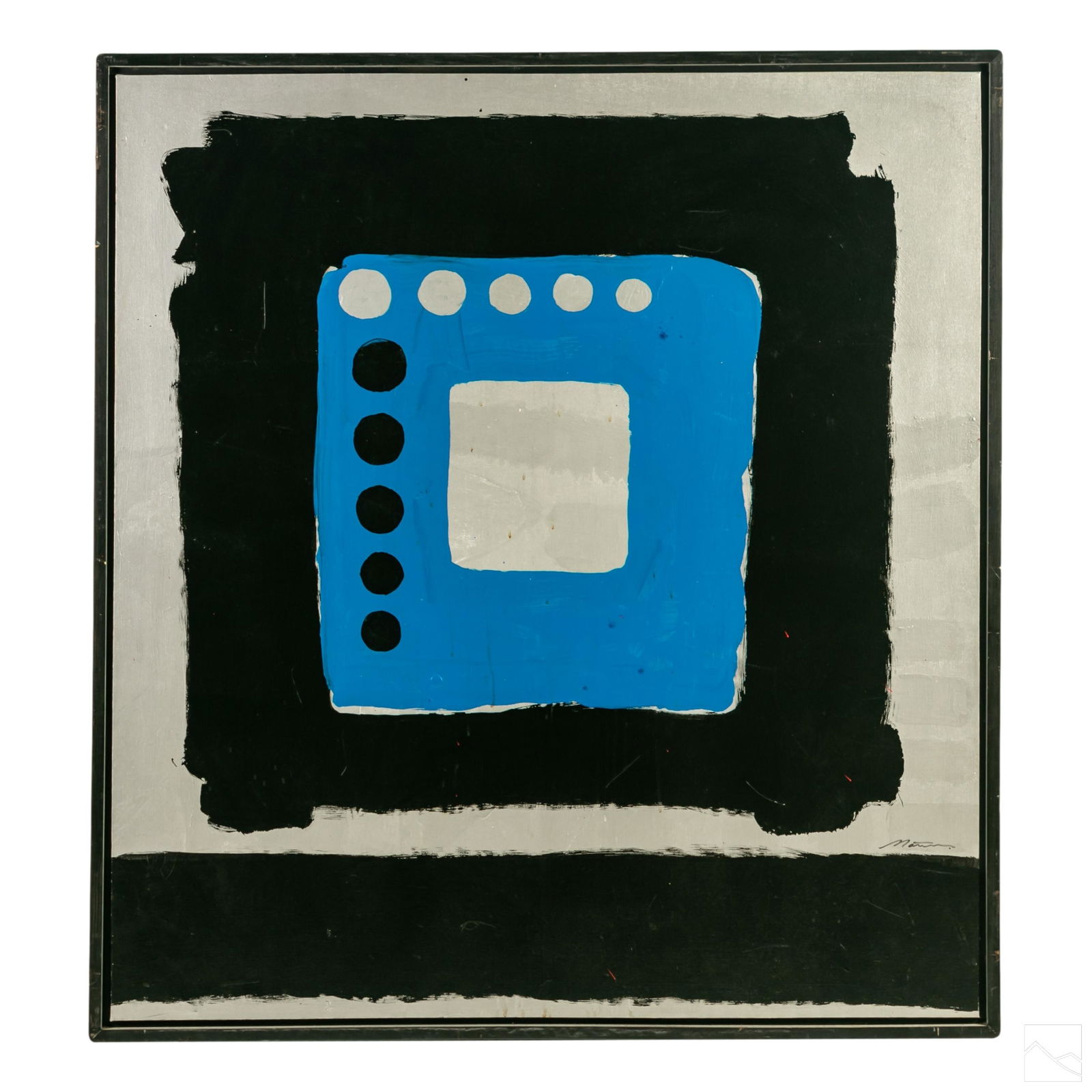 Modern Signed Abstract Expressionist Art Painting (1 of 6)