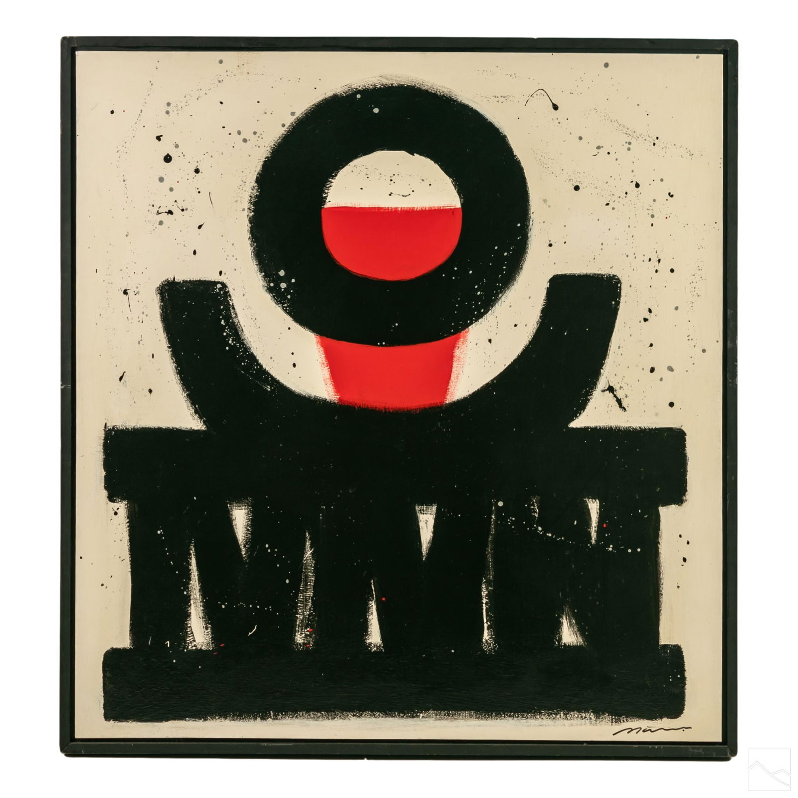 Modern Signed Abstract Expressionist Art Painting (1 of 7)