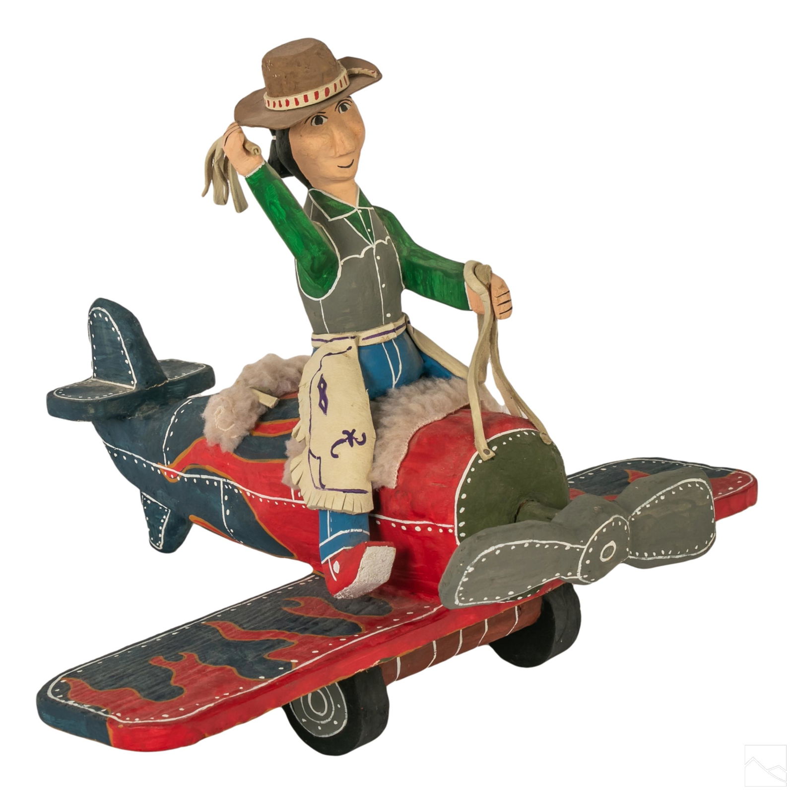 Delbert Buck b.1976 Navajo Folk Art Wood Sculpture (1 of 4)