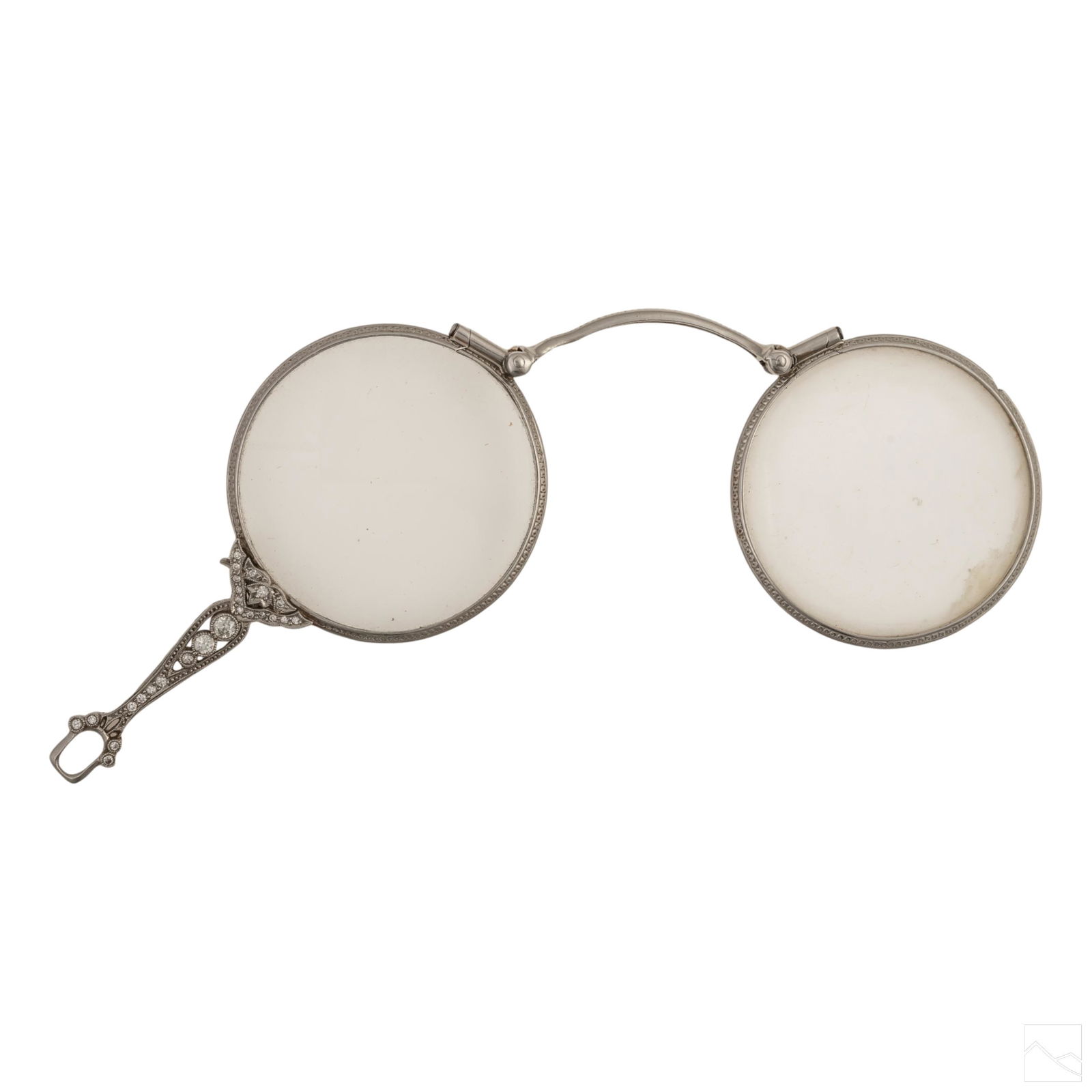 Platinum .50 CTTW Diamond Lorgnette Opera Glasses (1 of 4)