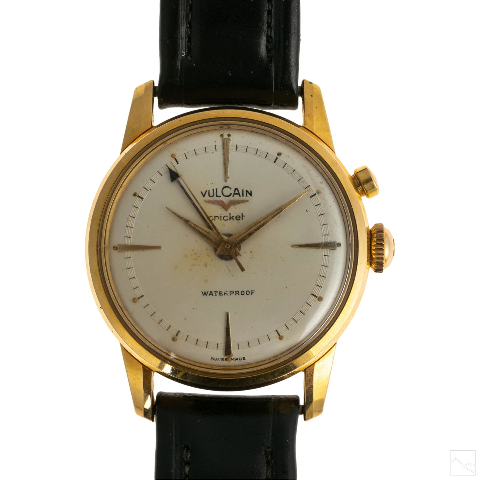 Vulcain Swiss Cricket Gold Filled Alarm Wristwatch (1 of 7)
