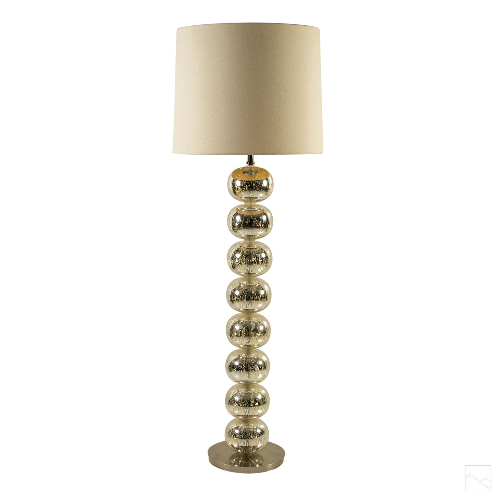Modern MCM Style Glass Ball Stack 65" Floor Lamp (1 of 7)