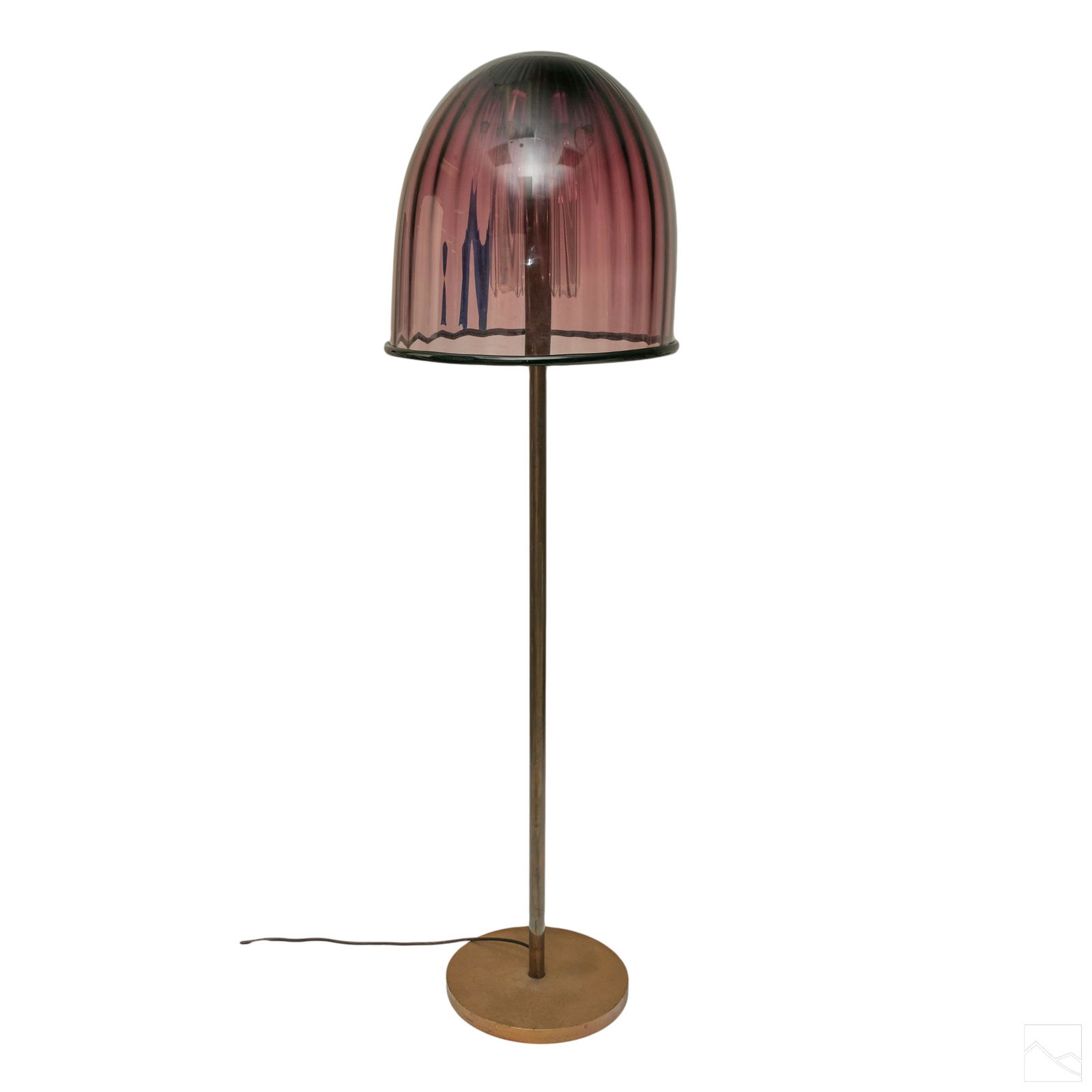Italian Murano Mushroom Art Glass 67" Floor Lamp (1 of 7)
