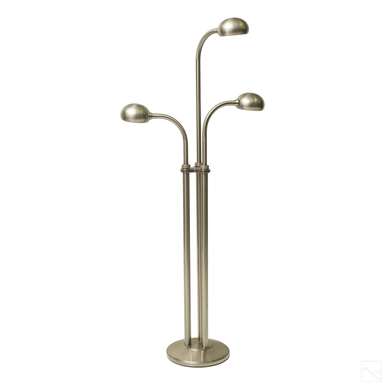 Modern Brushed Metal Three Lights 62" Floor Lamp (1 of 5)