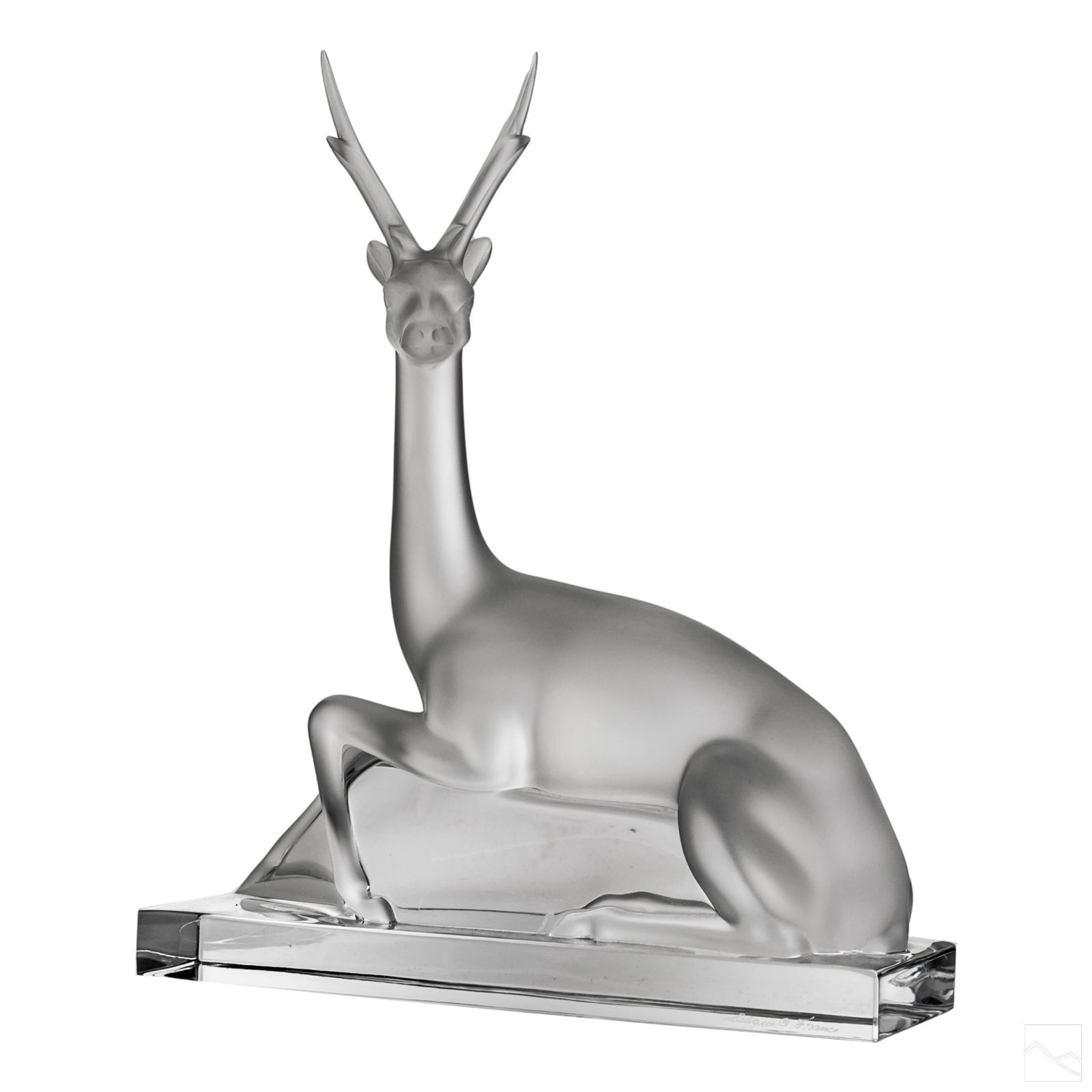 Lalique Crystal Cerf Deer Stag Figurine Sculpture (1 of 4)