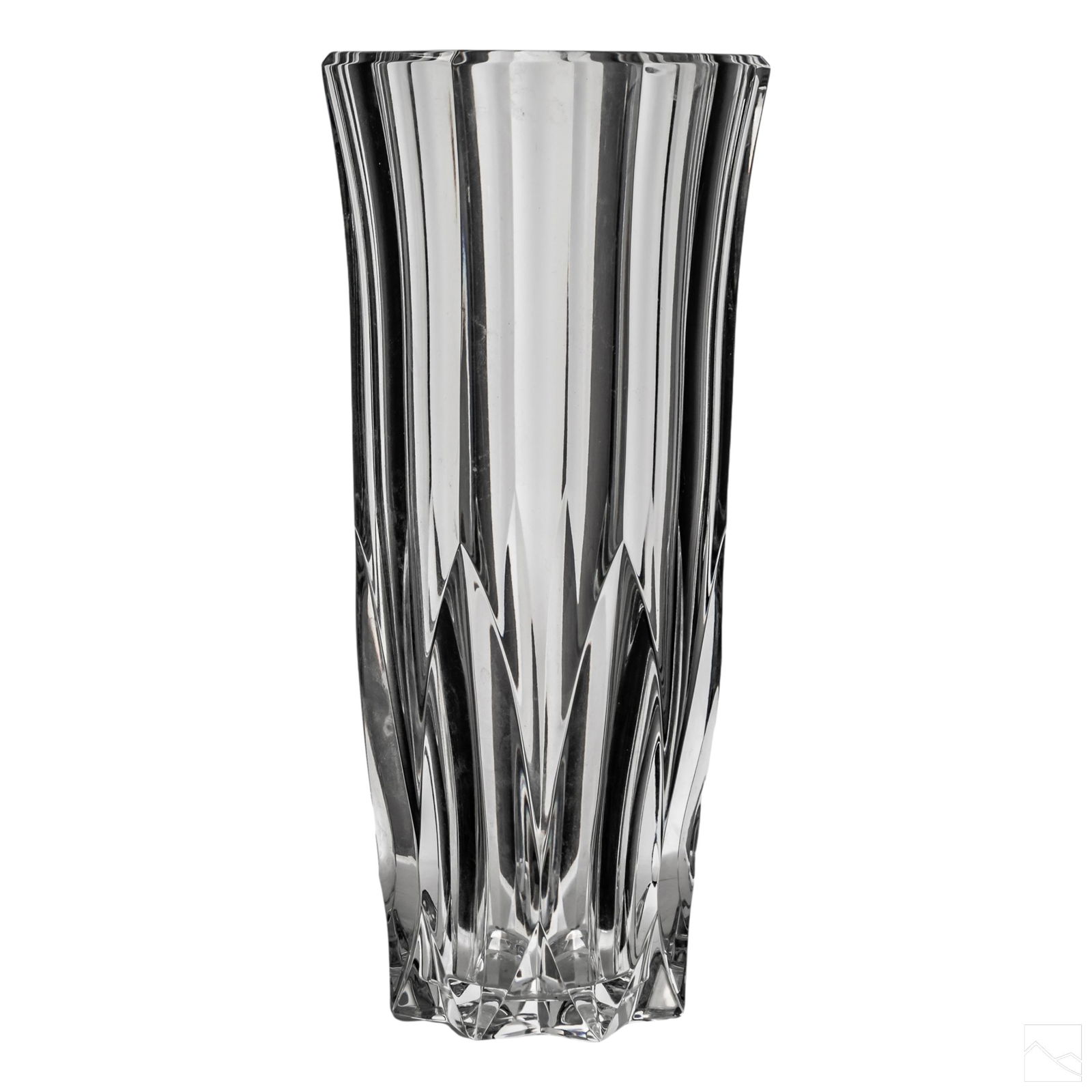 Baccarat French Art Glass Crystal Octagonal Vase (1 of 4)