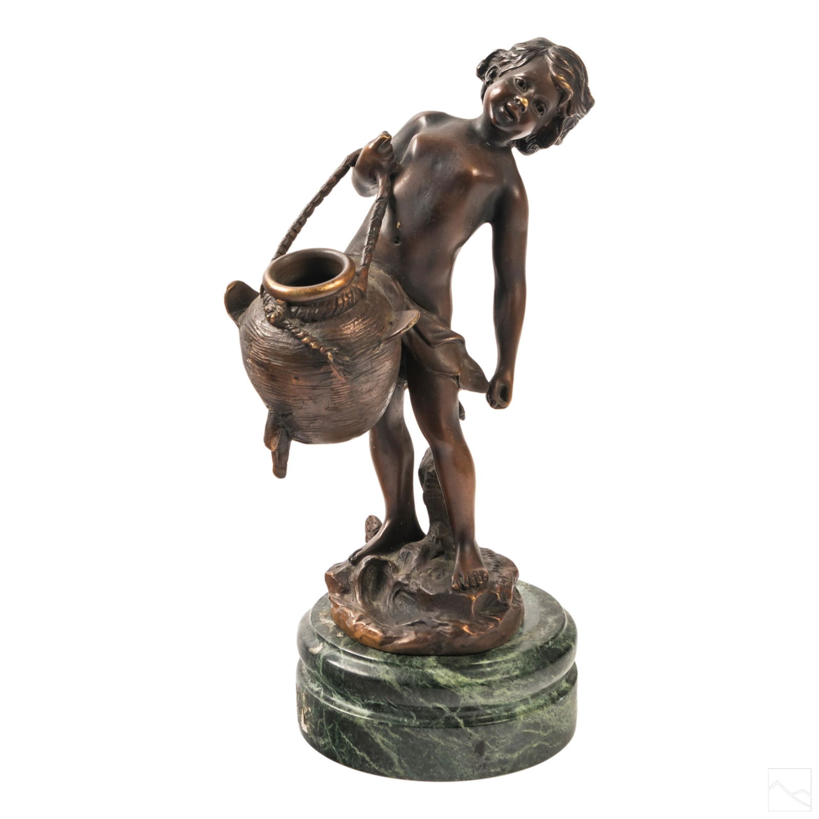 Bronze Antique Boy Sculpture after Auguste Moreau (1 of 4)