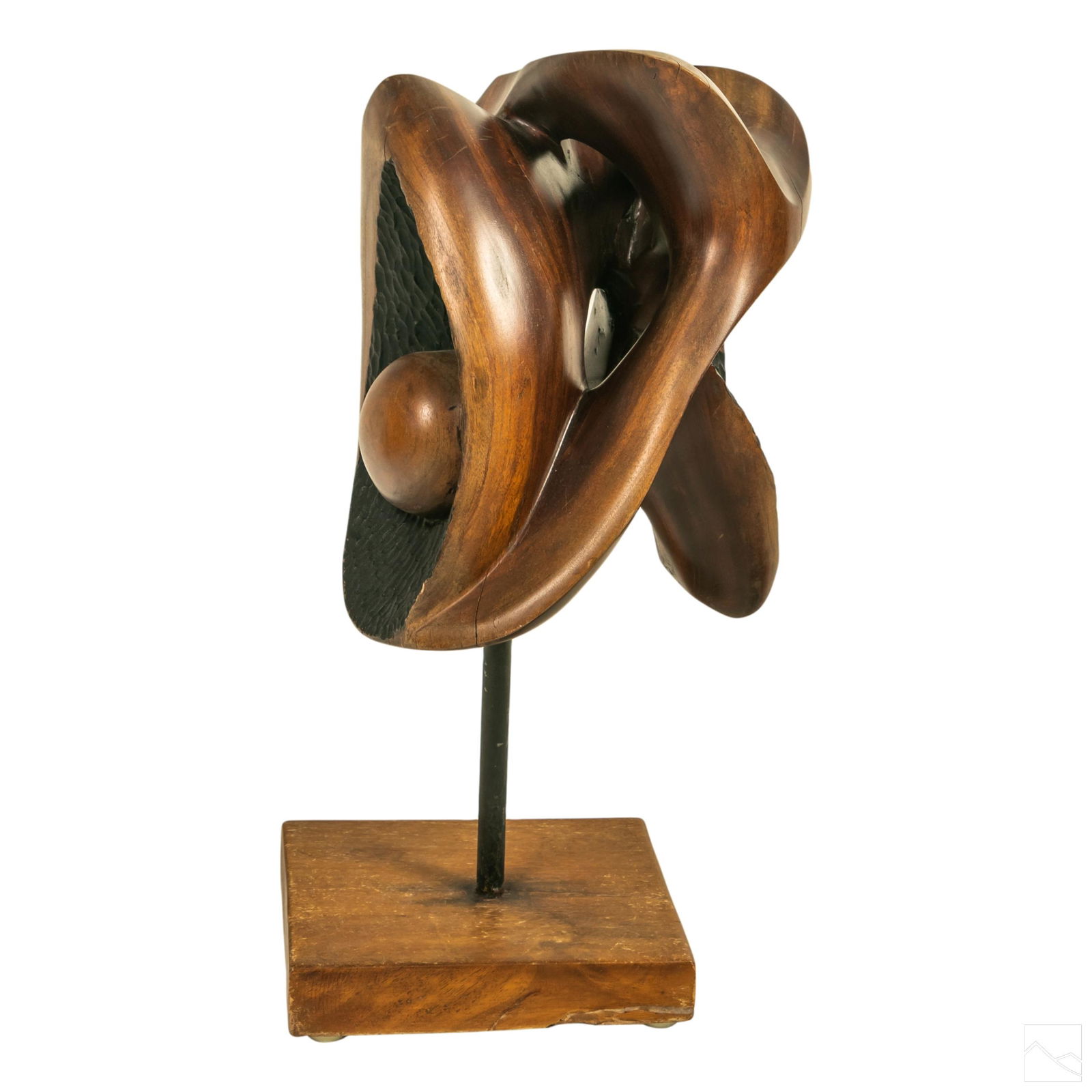 Modern Abstract Carved Wood Figural Art Sculpture (1 of 4)