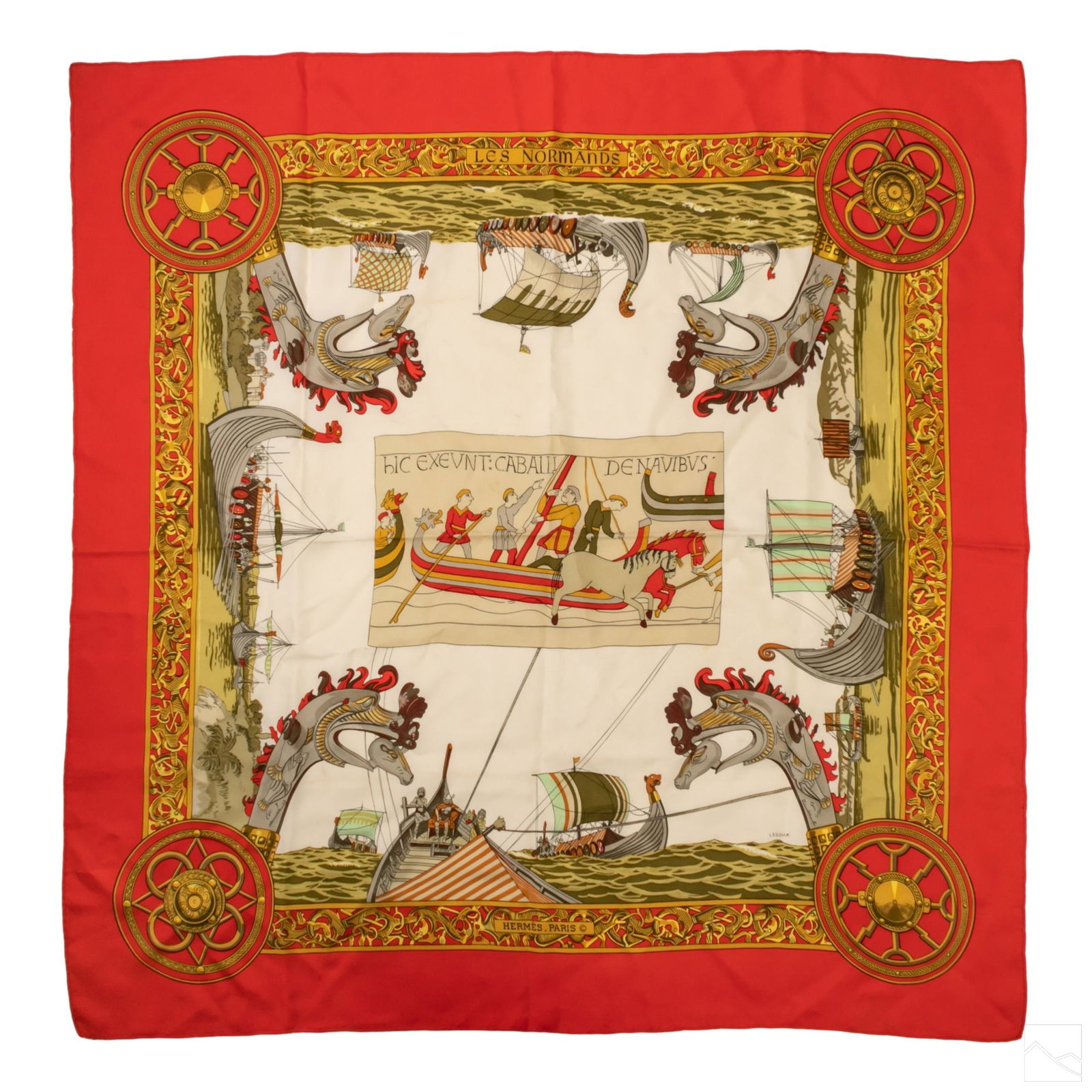 Hermes Paris Philippe Ledoux Normands Silk Scarf (1 of 3)