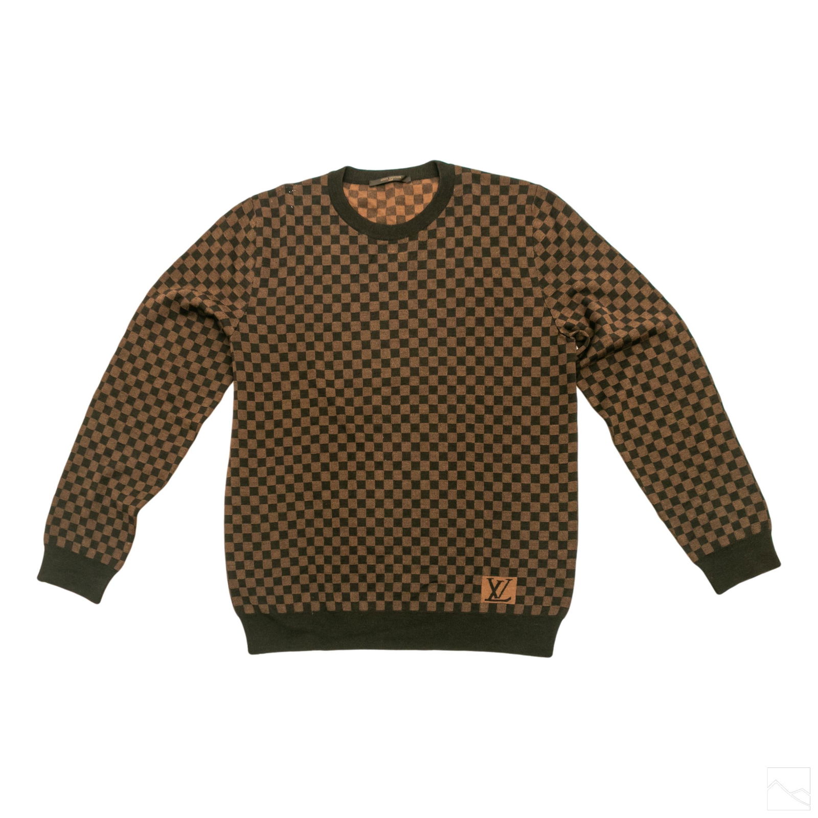 Louis Vuitton LV Mens Damier XL Long Wool Sweater (1 of 3)