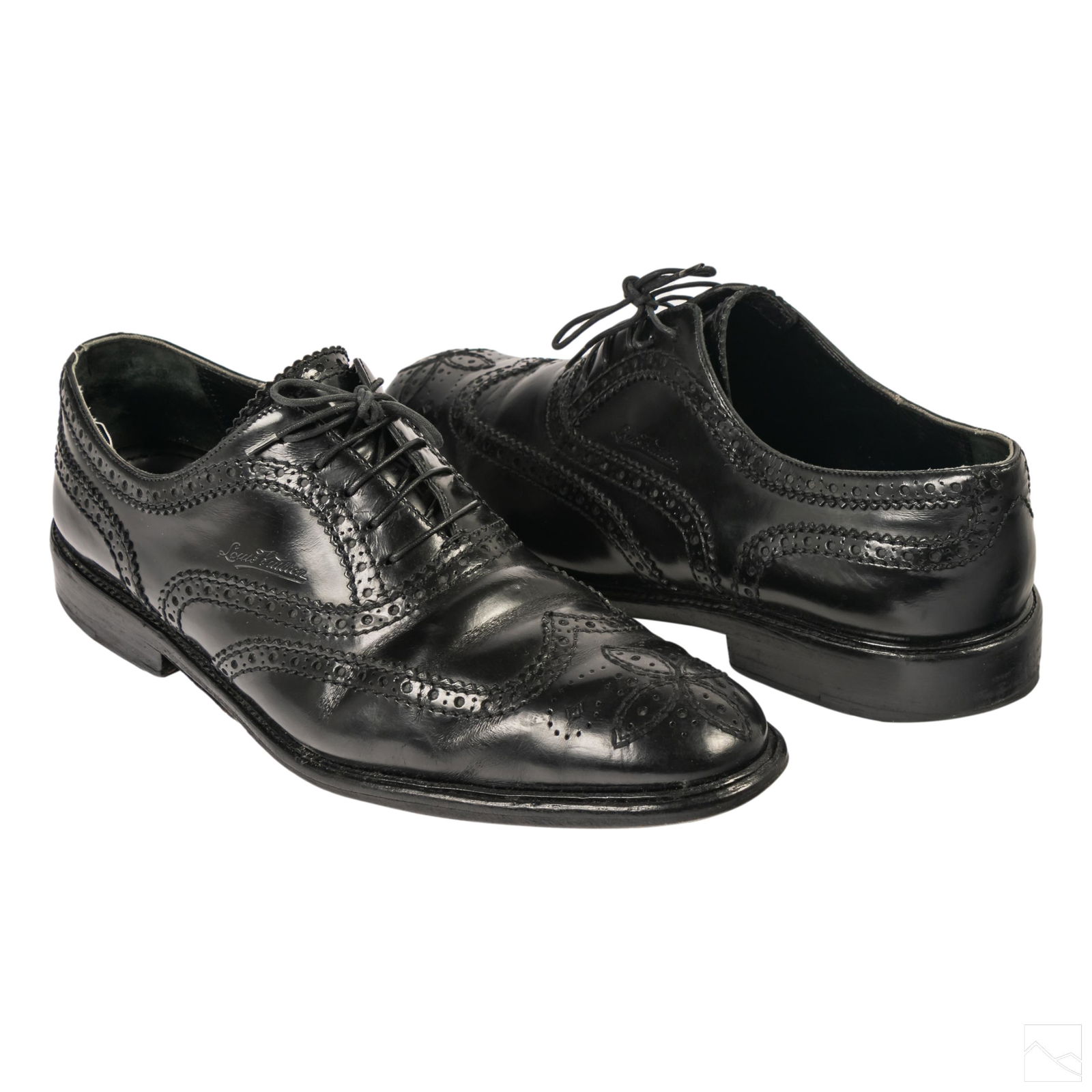Louis vuitton mens black dress deals shoes