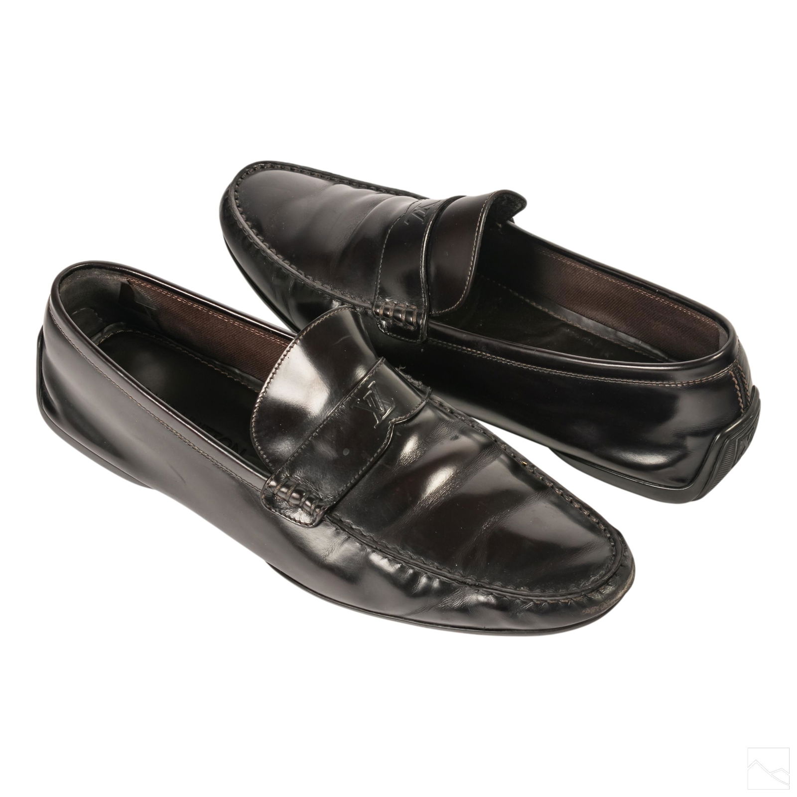 Louis Vuitton Mens Leather Loafers Dress Shoes 9.5 (1 of 5)