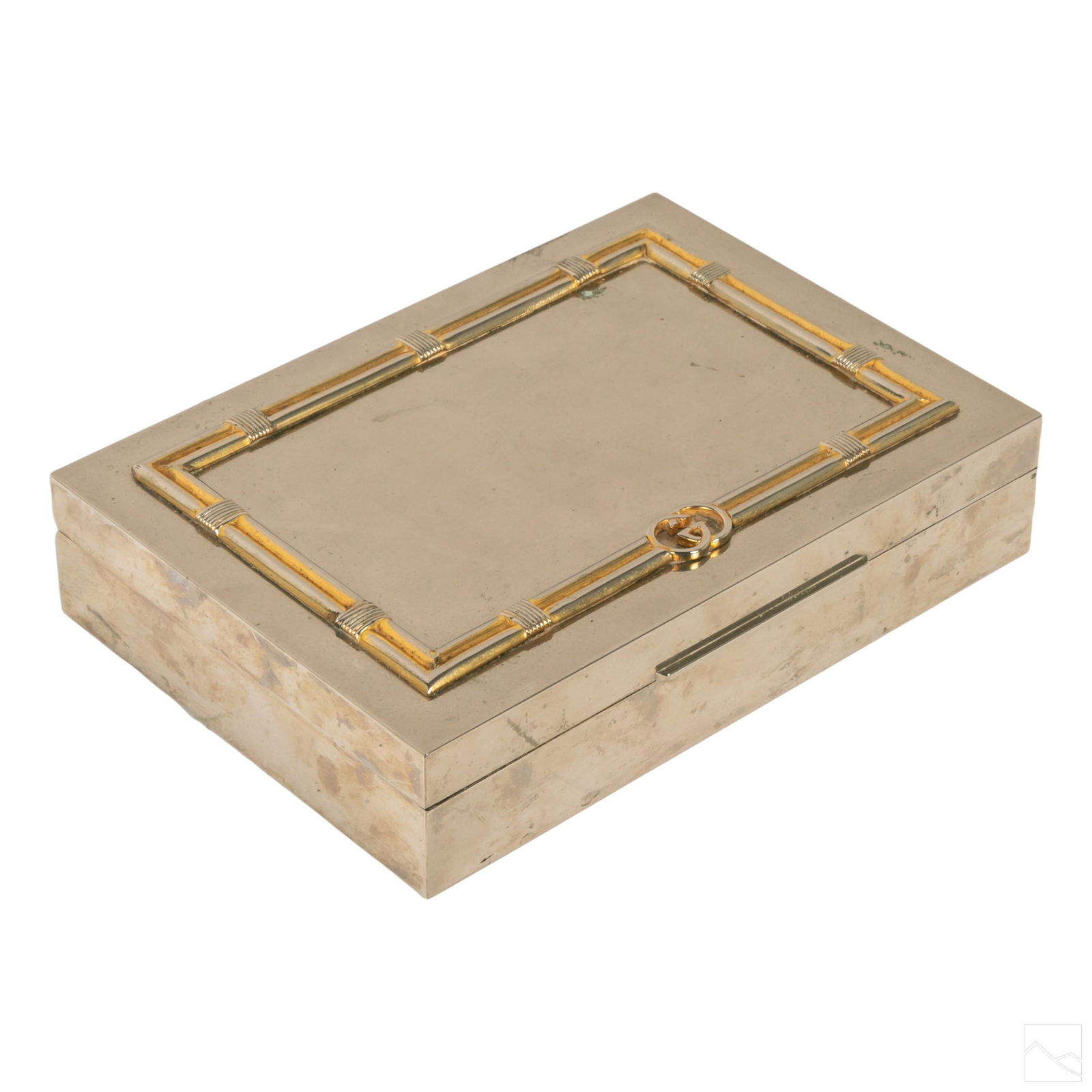 Gucci GG Gold and Silver Plated Hinged Trinket Box (1 of 5)