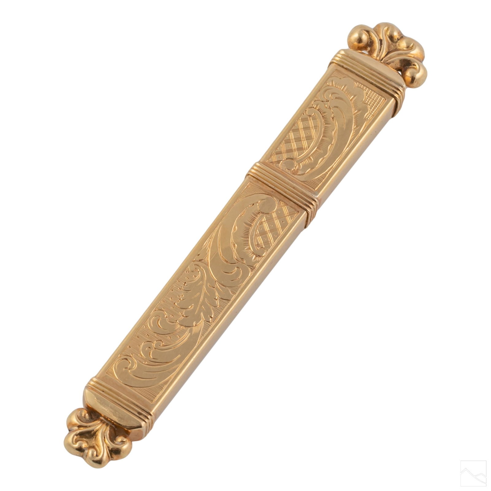 18K Gold Antique French Necessaire Needle Case 9g (1 of 4)