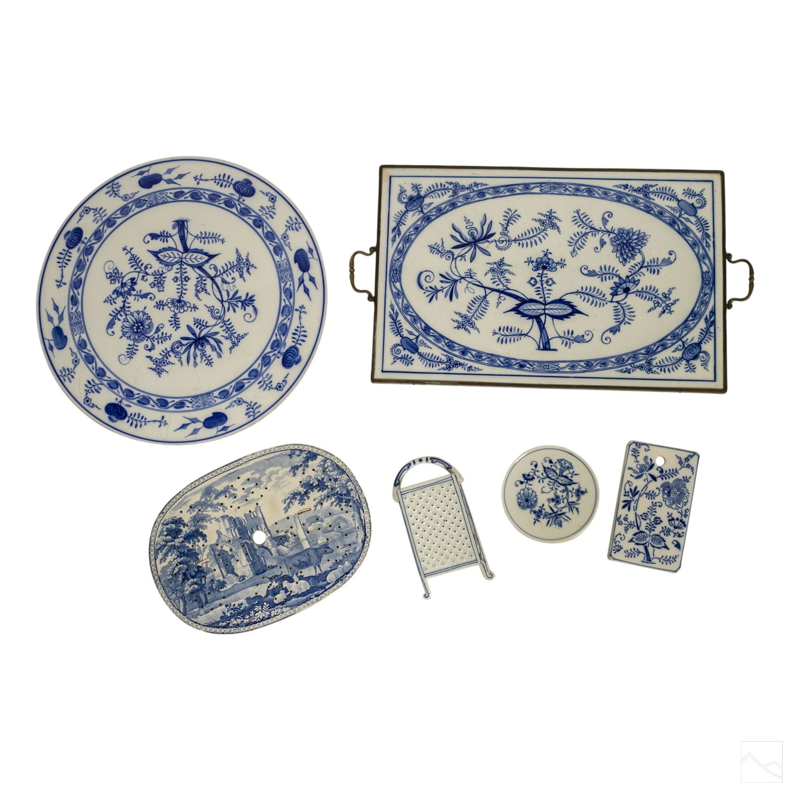 Meissen Style Antique German Blue Onion Porcelain (1 of 6)