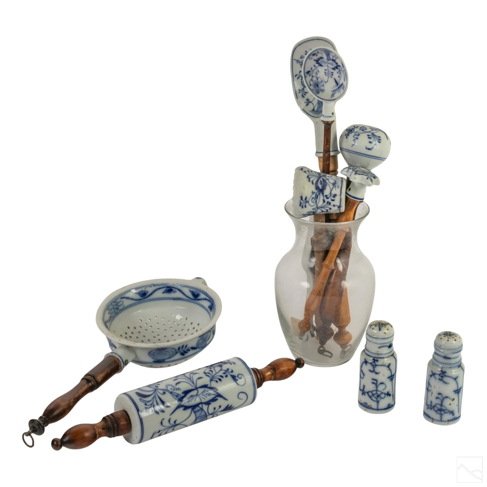 Meissen Style Antique German Blue Onion Porcelain (1 of 4)