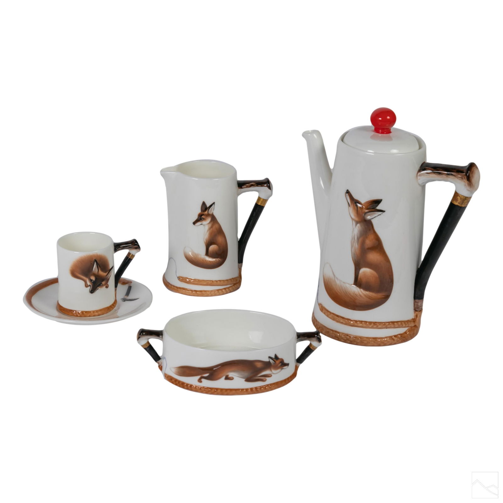 Royal Doulton Ceramic Reynard Fox Coffee Set 25 pc (1 of 6)