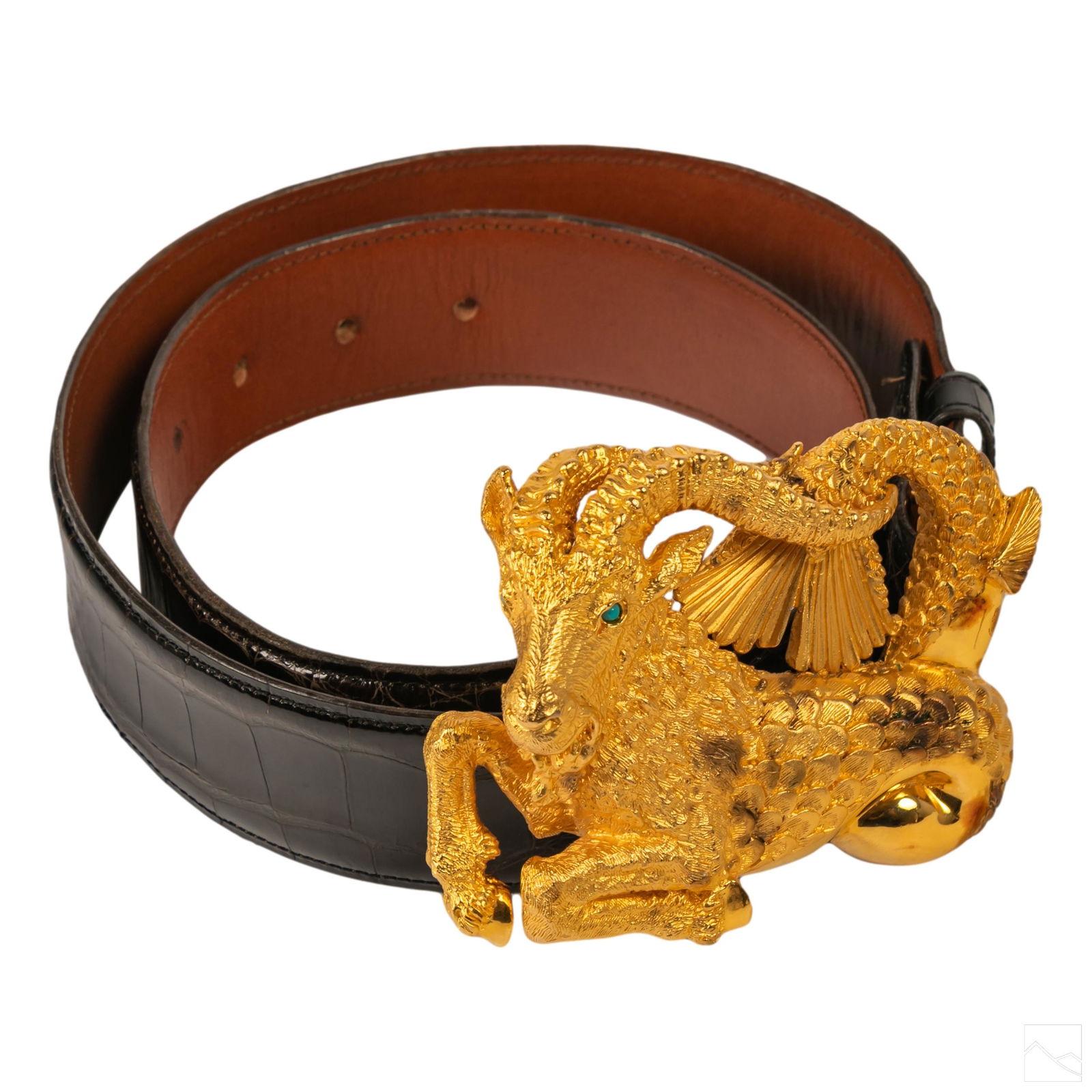 Lana London Sterling Silver Buckle & Leather Belt (1 of 4)