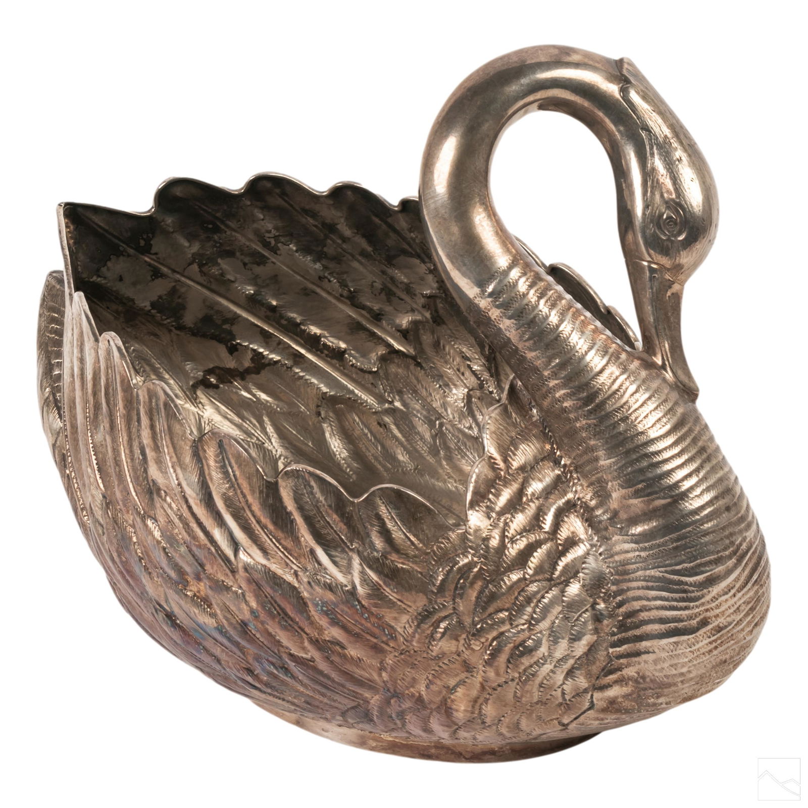 Sterling Silver Figural 13" Swan Centerpiece 1397g (1 of 4)