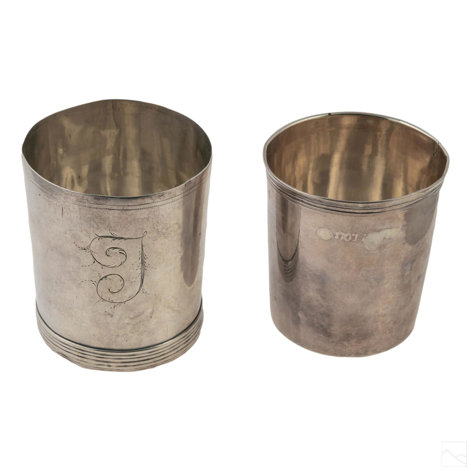 19th Century Antique Sterling Silver Drinking Cups (1 of 4)
