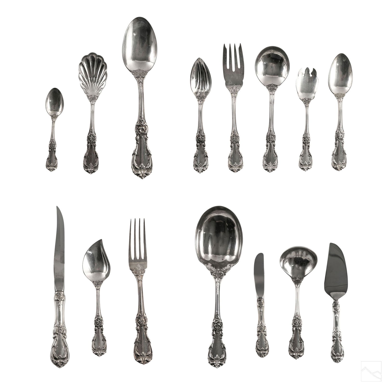 Reed & Barton Burgundy Sterling Flatware 175pc SET (1 of 6)