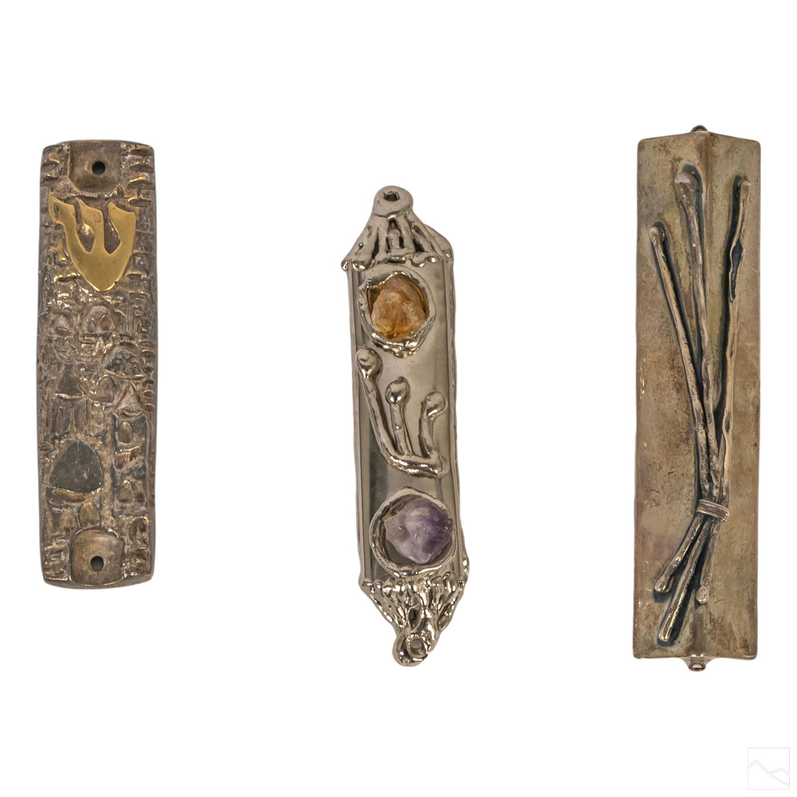 Sterling Silver & Metal Judaica Mezuzah Collection (1 of 6)