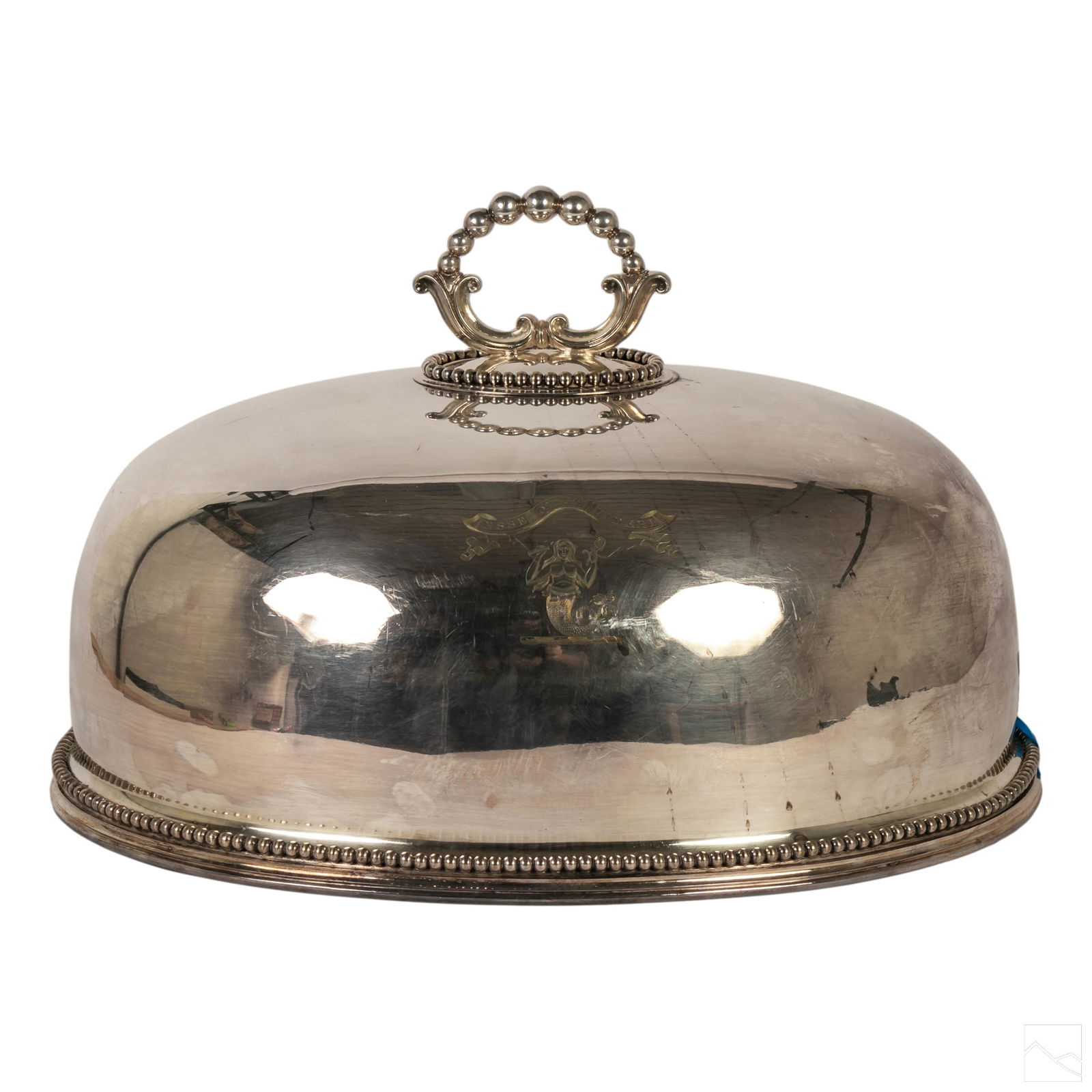 Engraved Silver Plated Butlers Dome Banquet Cover (1 of 7)